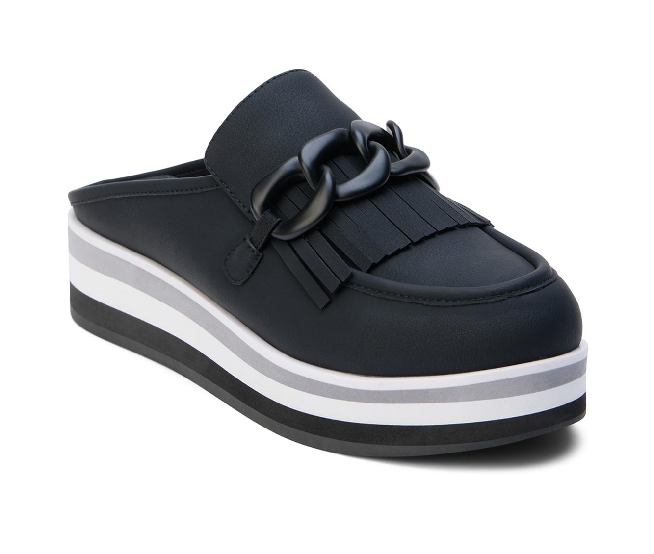 Women's Coconuts by Matisse Maren Platform Penny Loafer Mules Shoe