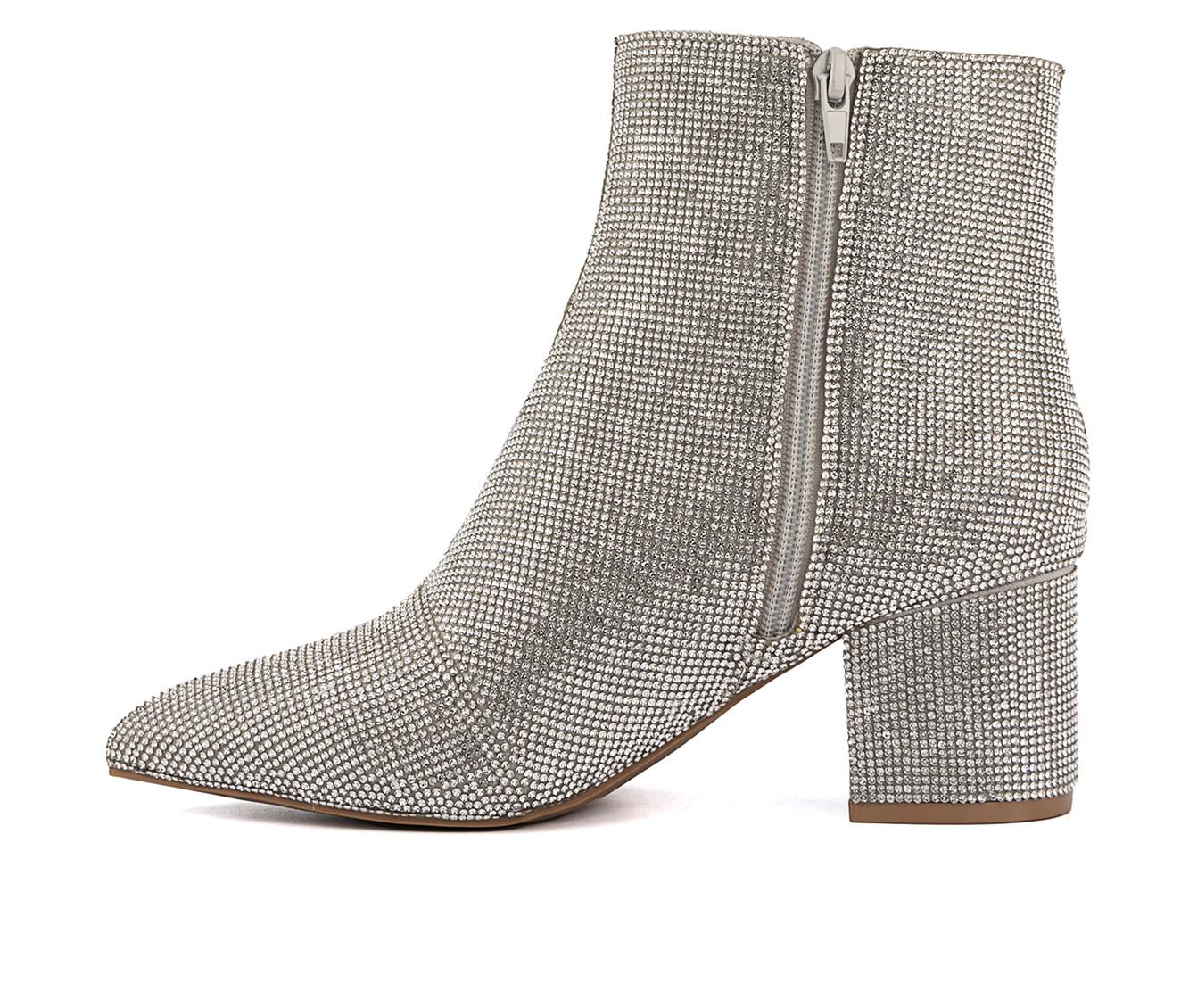 Women's Sugar Nightlife Bling Heeled Booties