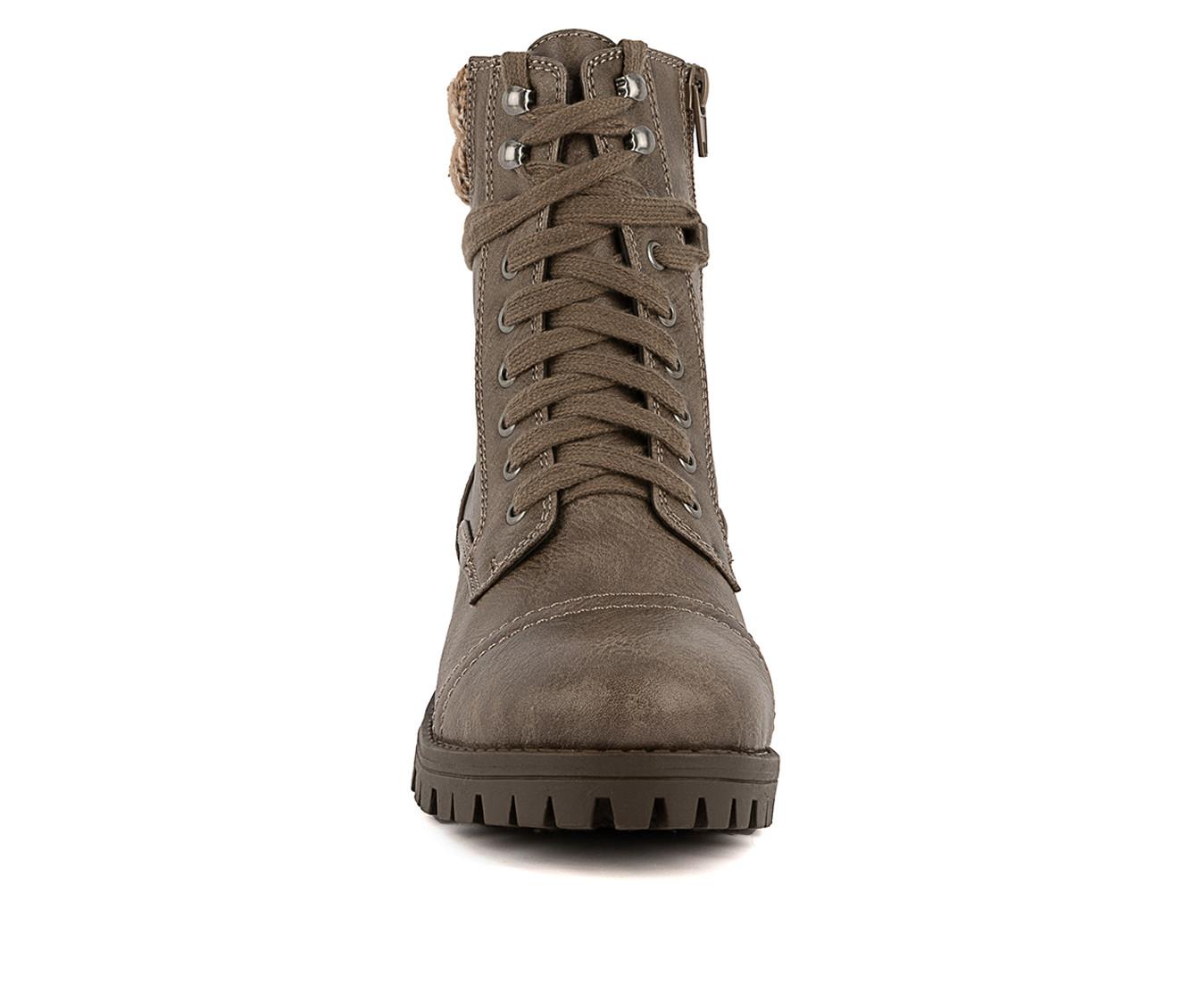 womens suede combat boots