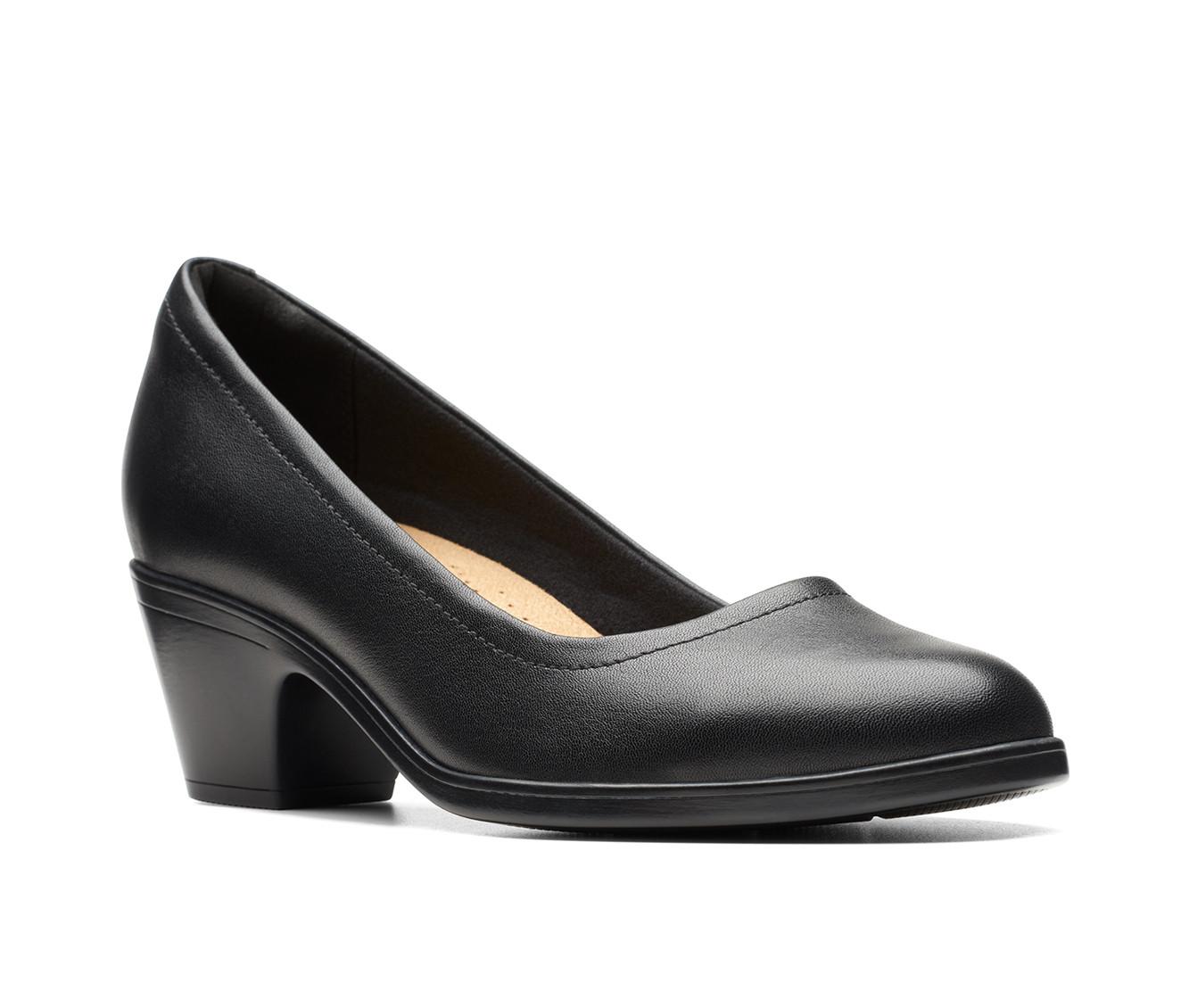 Clarks Damen Emily 2 Darcey Pumps - Blockabsatz 55 Mm, Leder - Bequeme Stiefeletten
