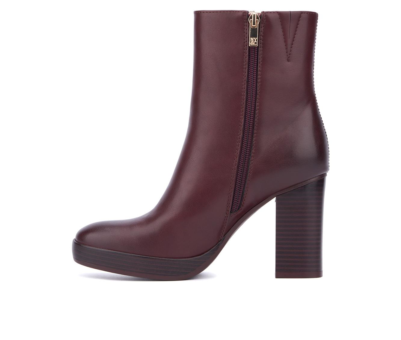 Women's New York and Company Fay Block Heel Booties