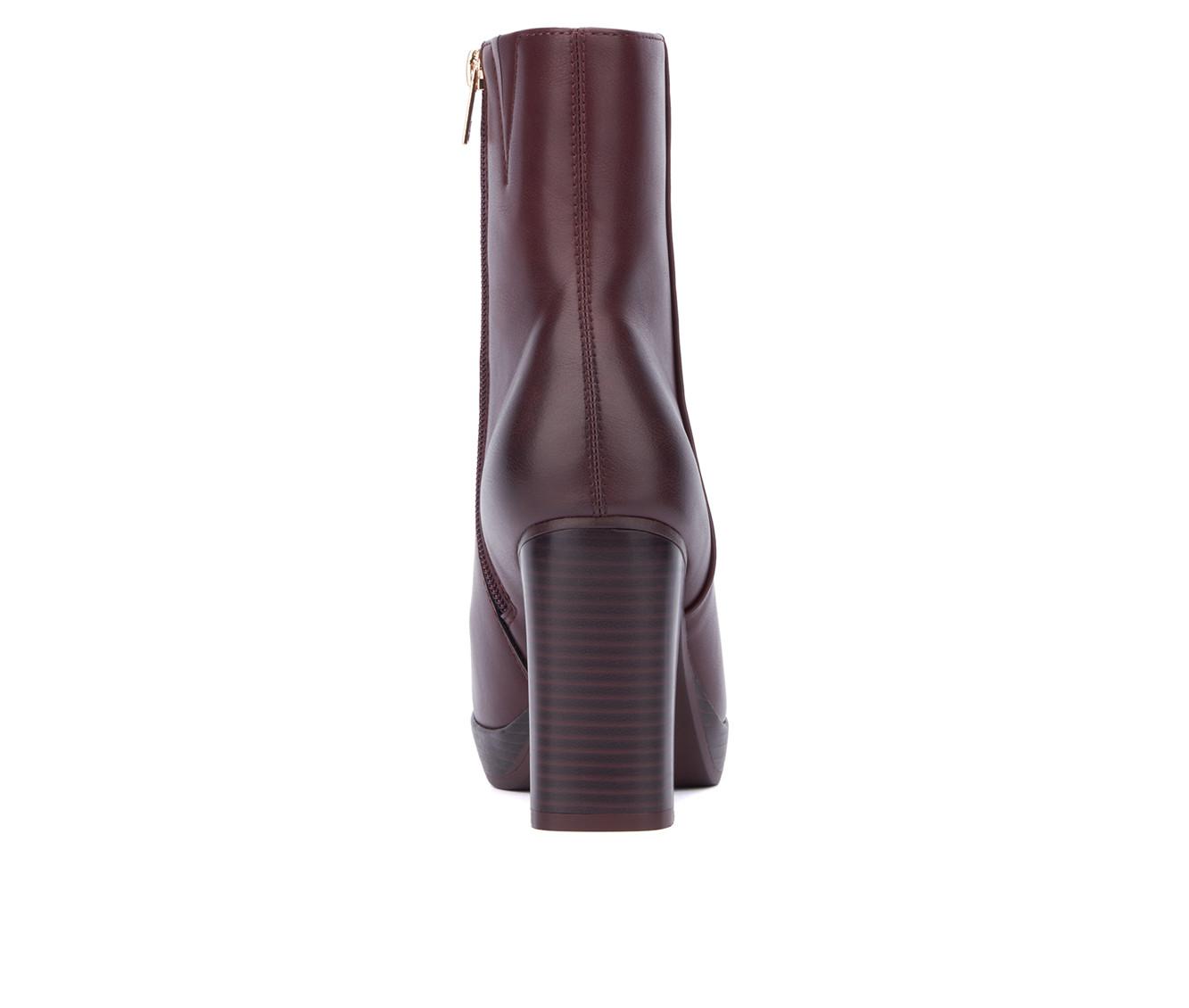 Women's New York and Company Fay Block Heel Booties