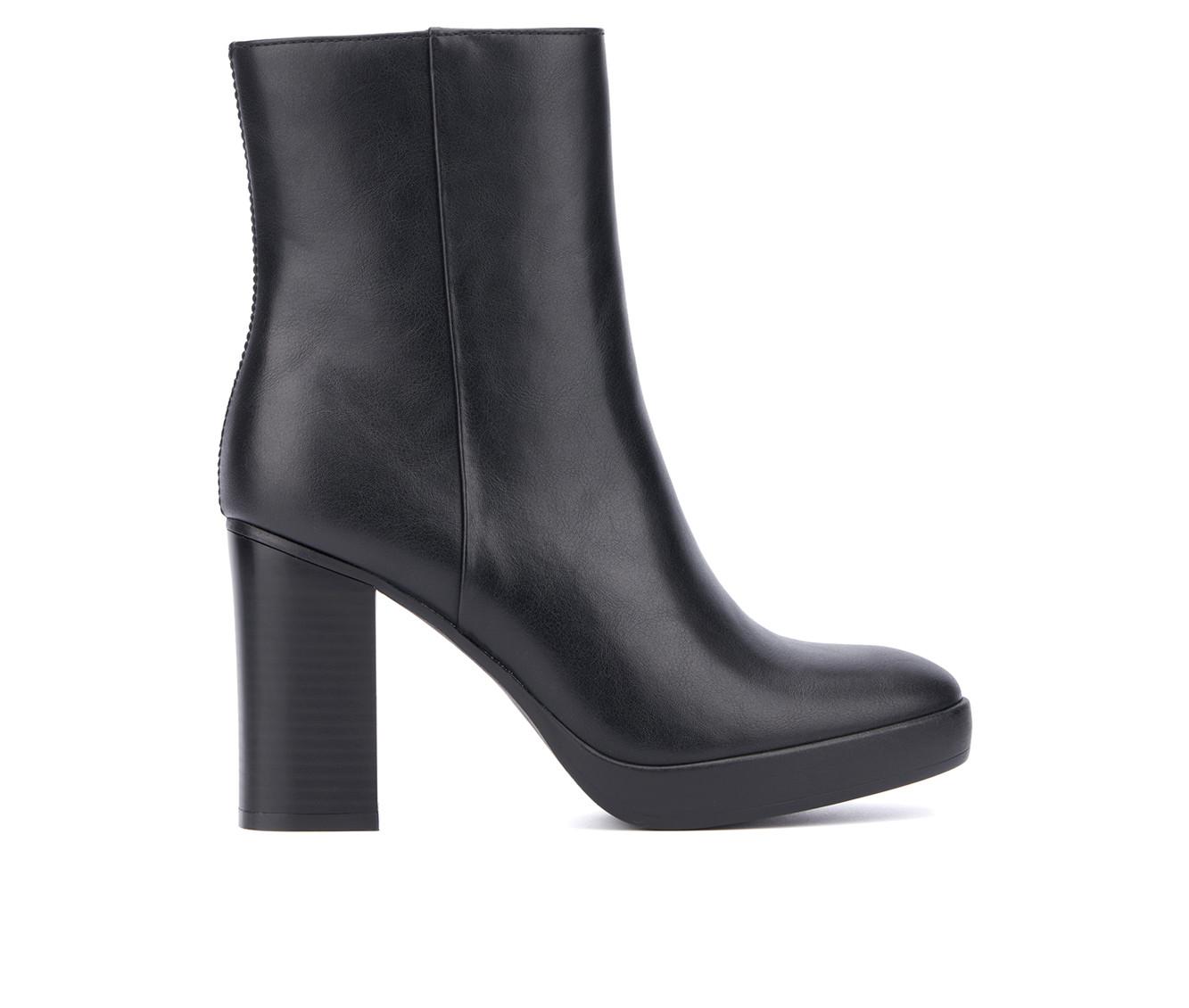 Women's New York and Company Fay Block Heel Booties