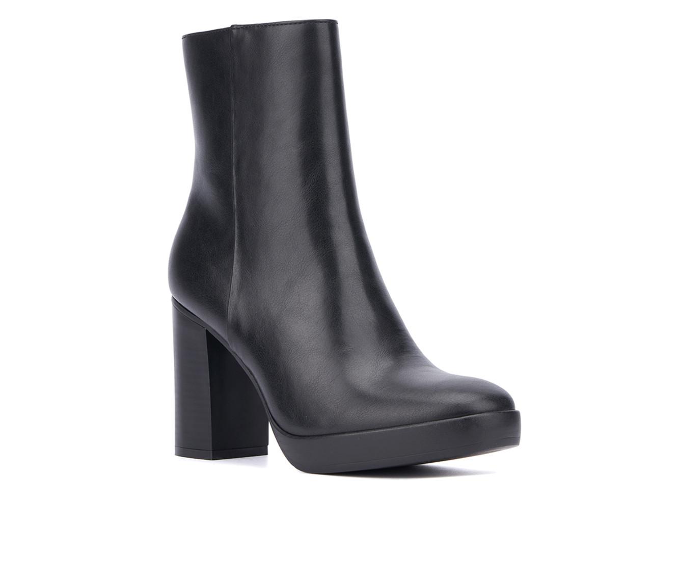 Women's New York and Company Fay Block Heel Booties