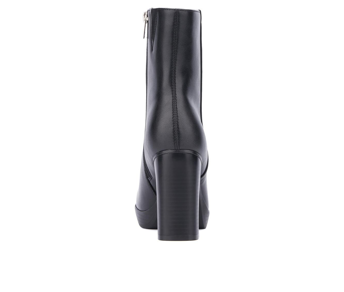 Women's New York and Company Fay Block Heel Booties