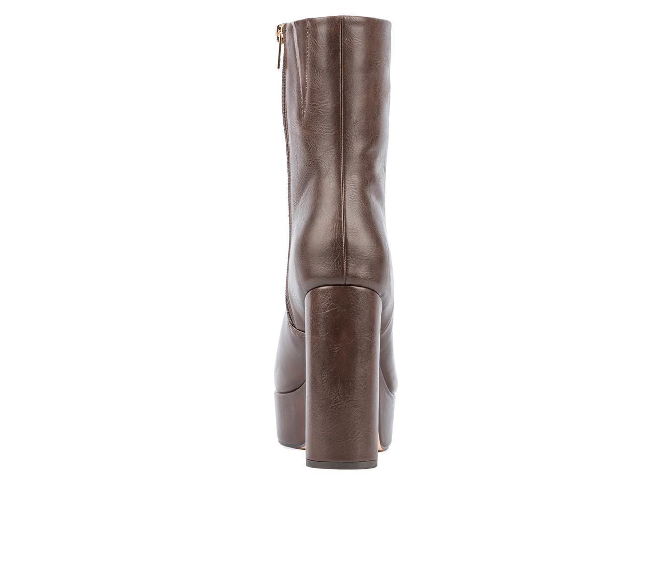 Women's New York and Company Raylyn Platform Heeled Booties