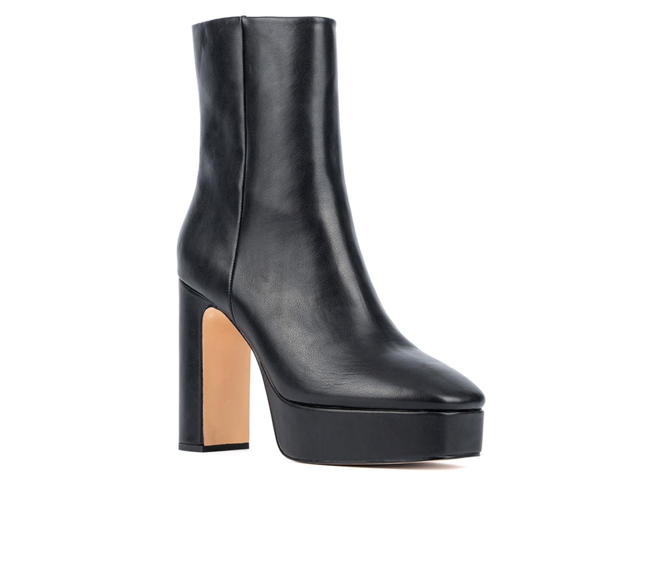 Women's New York and Company Raylyn Platform Heeled Booties