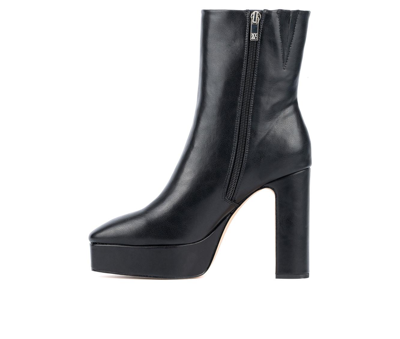 Women's New York and Company Raylyn Platform Heeled Booties