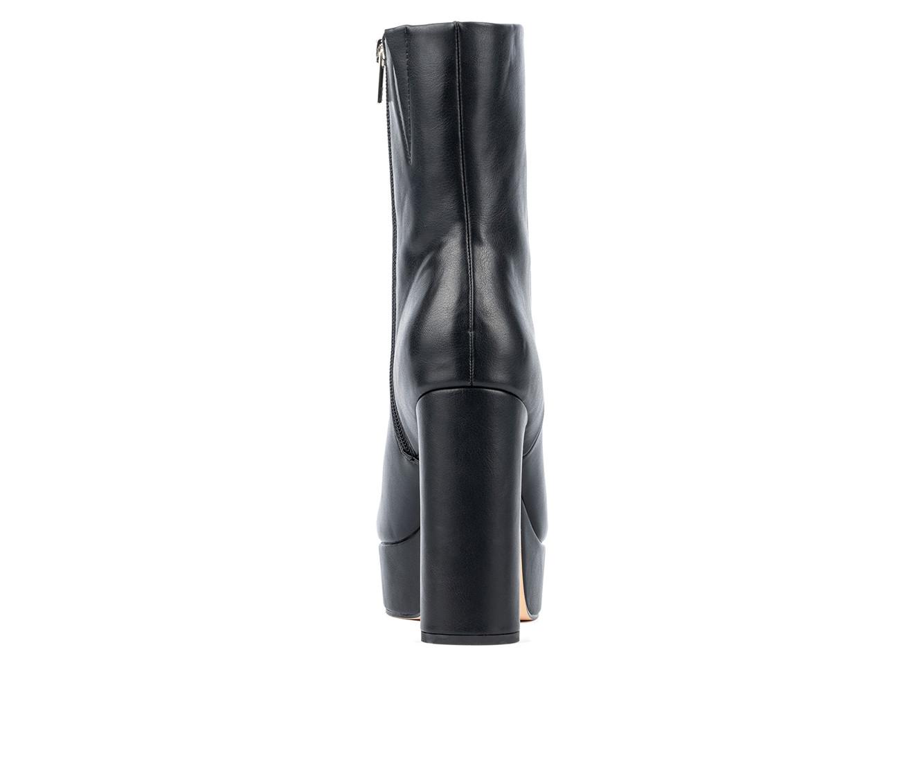 Women's New York and Company Raylyn Platform Heeled Booties