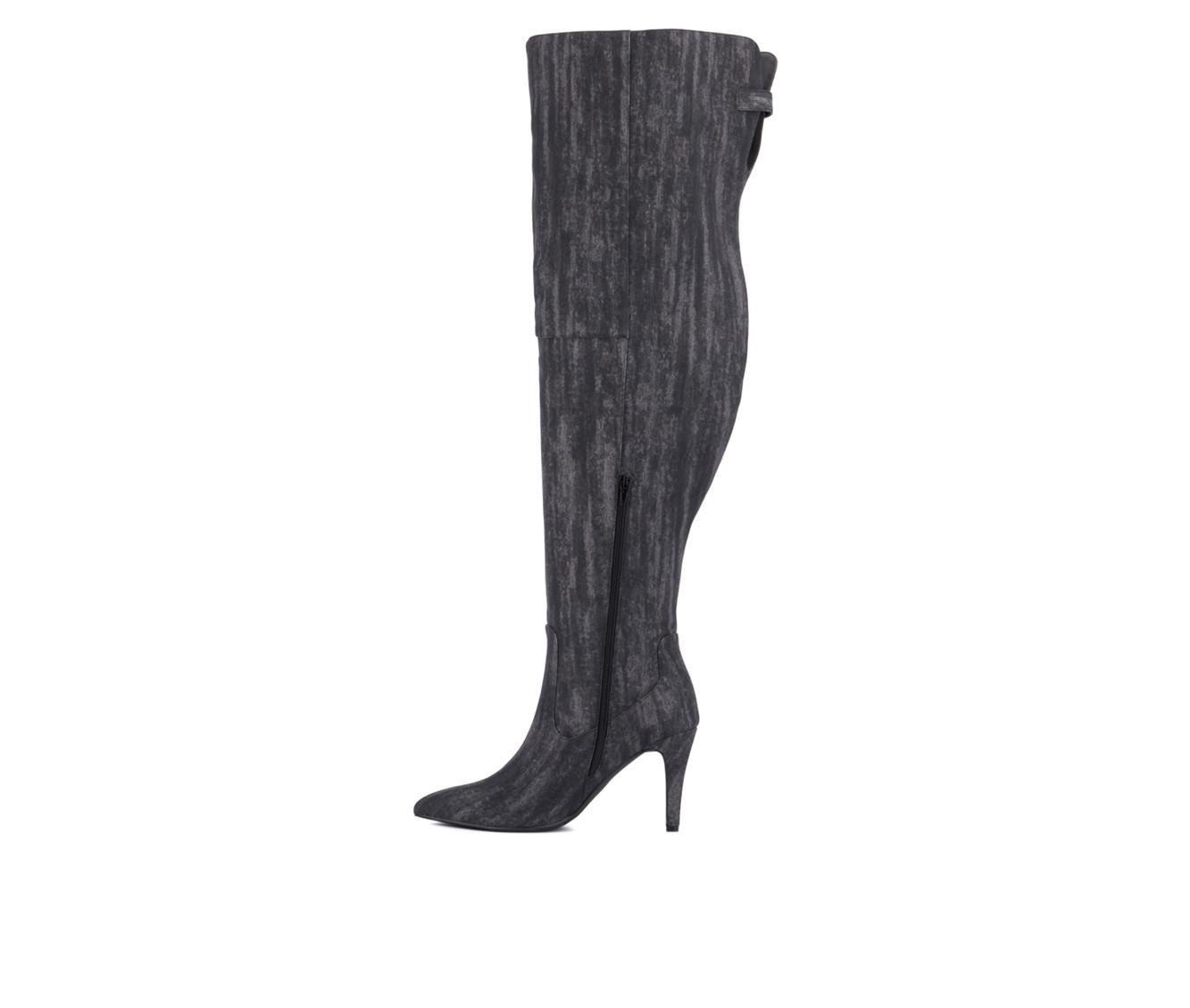 Women's Fashion to Figure Scarlet Extra Wide Calf Over The Knee Boots