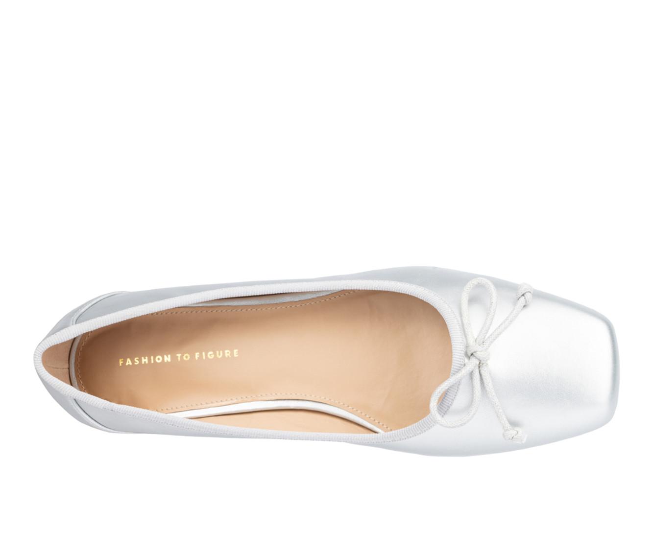 Women's Fashion to Figure Fawn Ballet Wide Width Flats