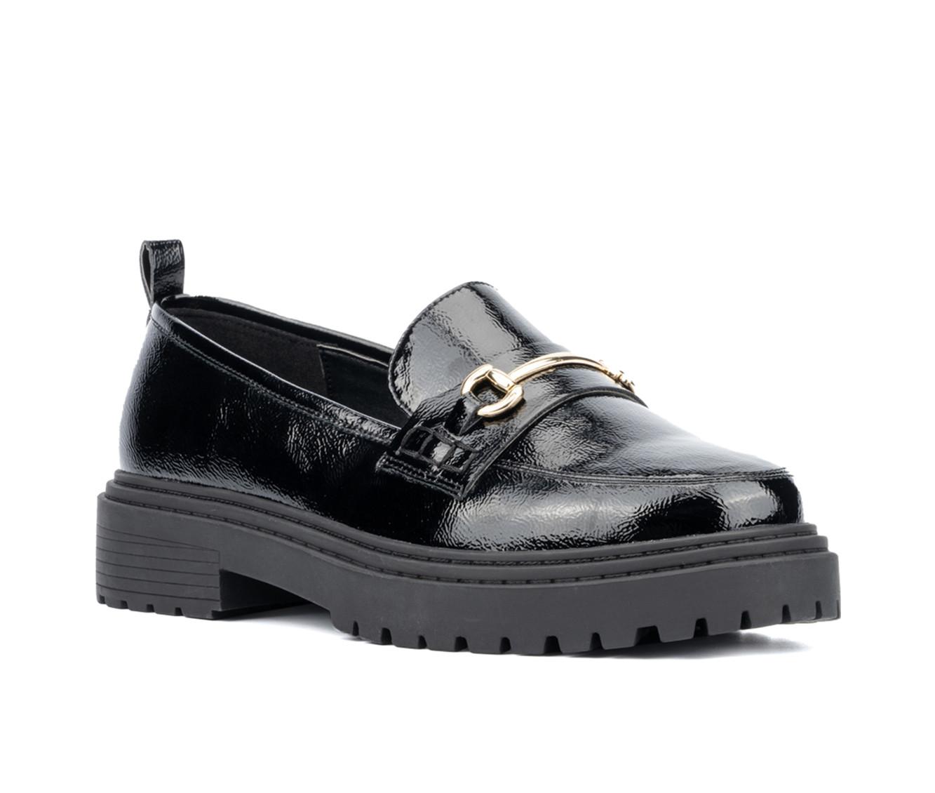 Women's Fashion to Figure Indigo Wide Width Loafers