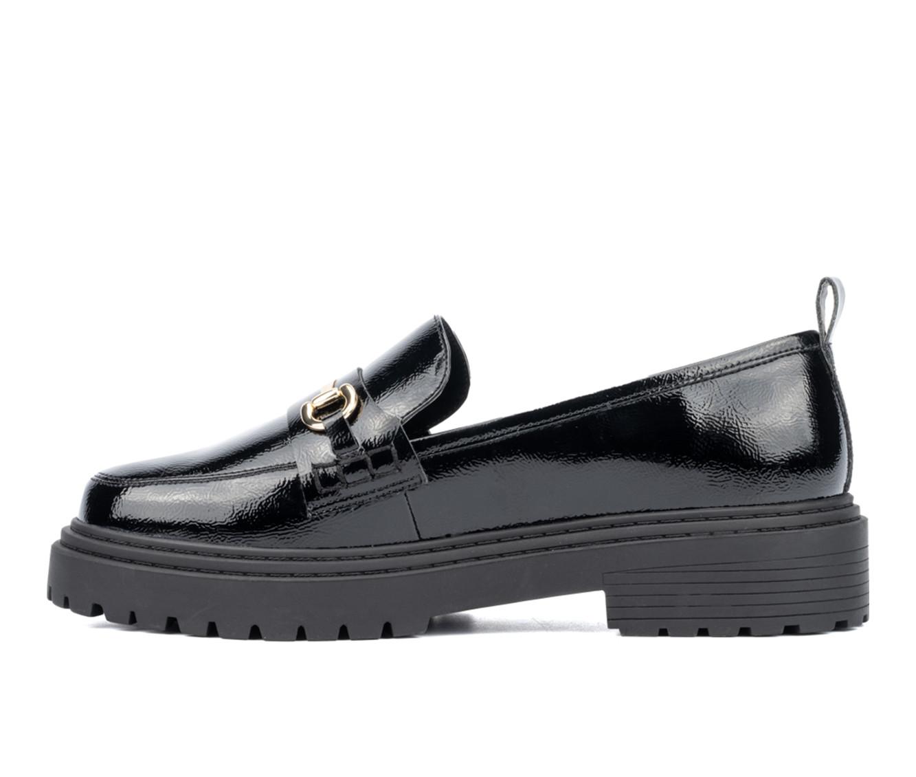 Women's Fashion to Figure Indigo Wide Width Loafers