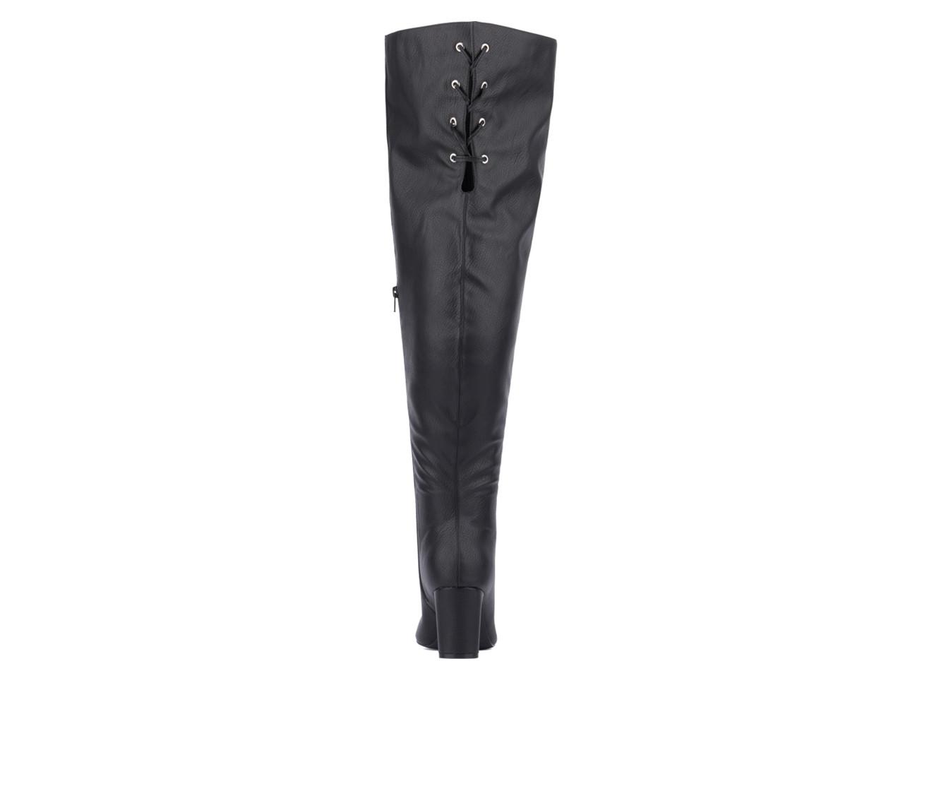 Women's Fashion to Figure Hayya Extra Wide Calf Knee High Boots