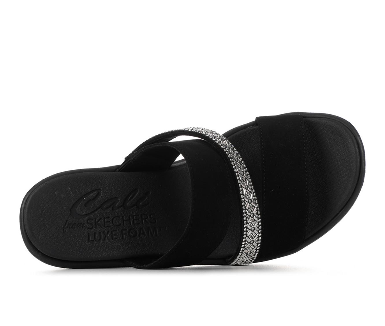 skechers flip flop wedges