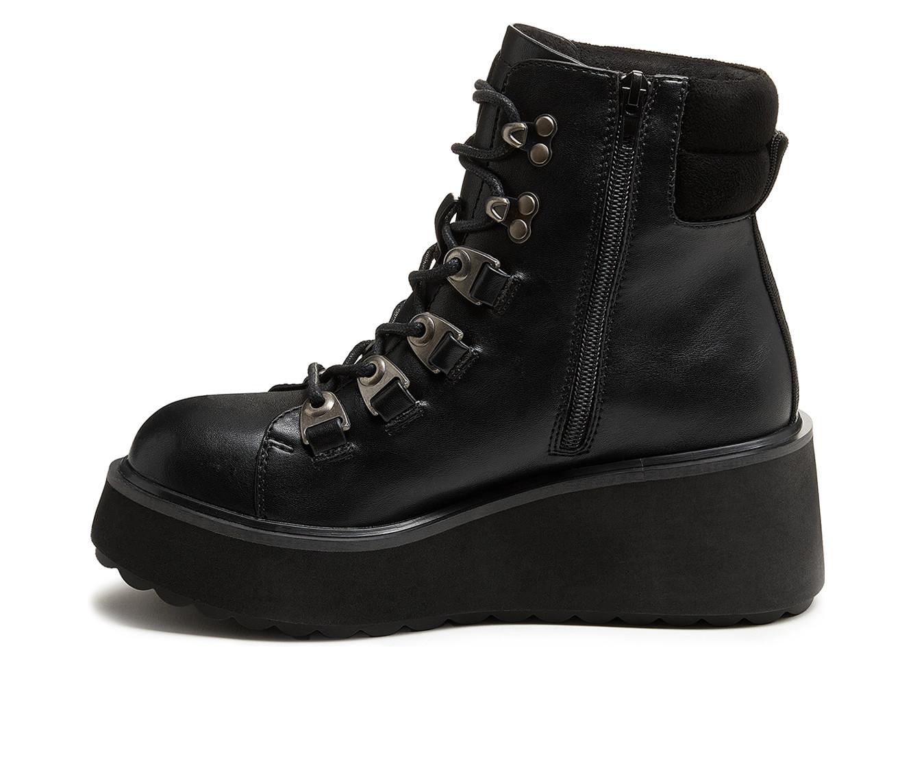 Women's Rocket Dog Handle Wedge Combat Boots