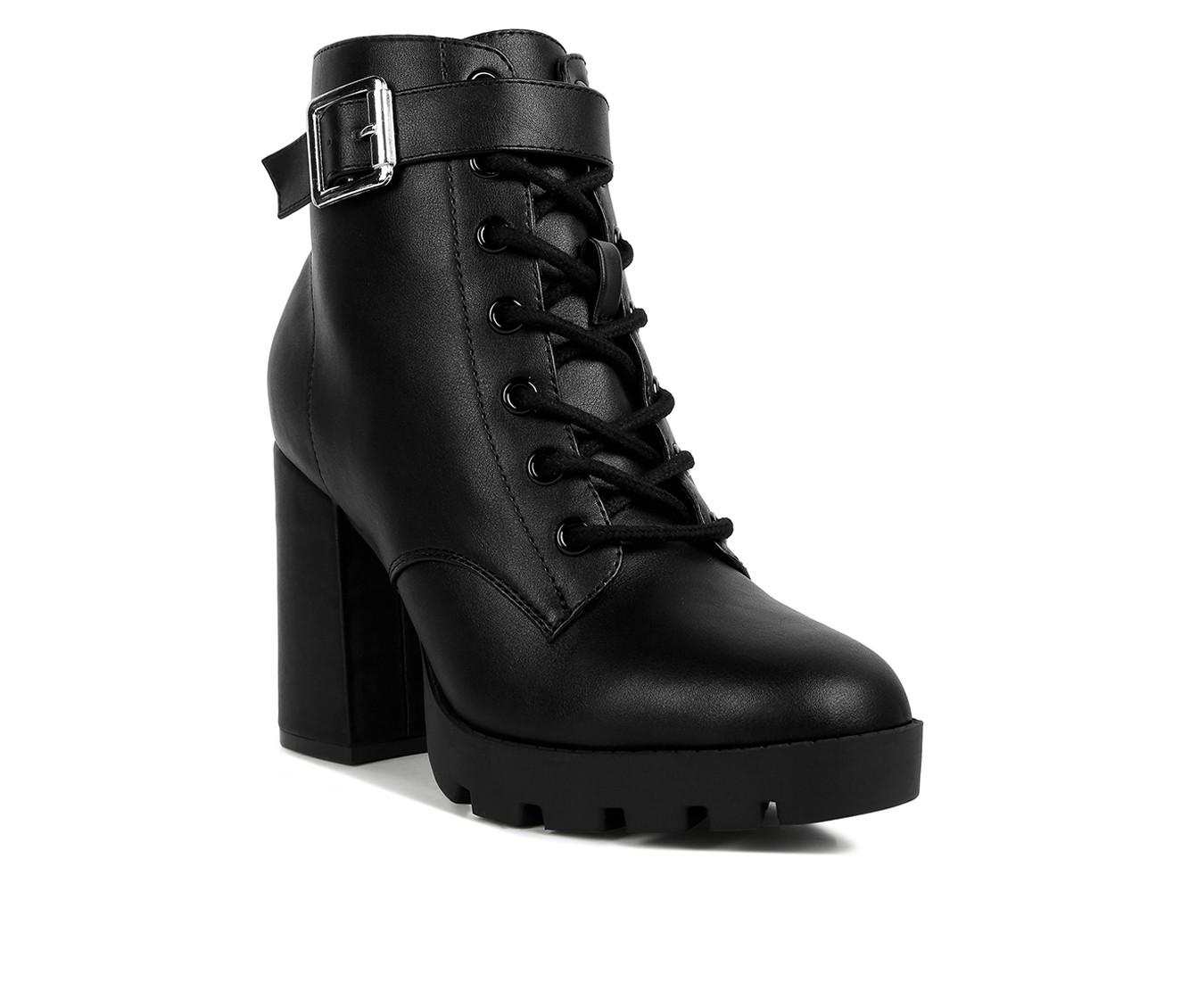 Women's London Rag Grahams Platform Heeled Combat Boots