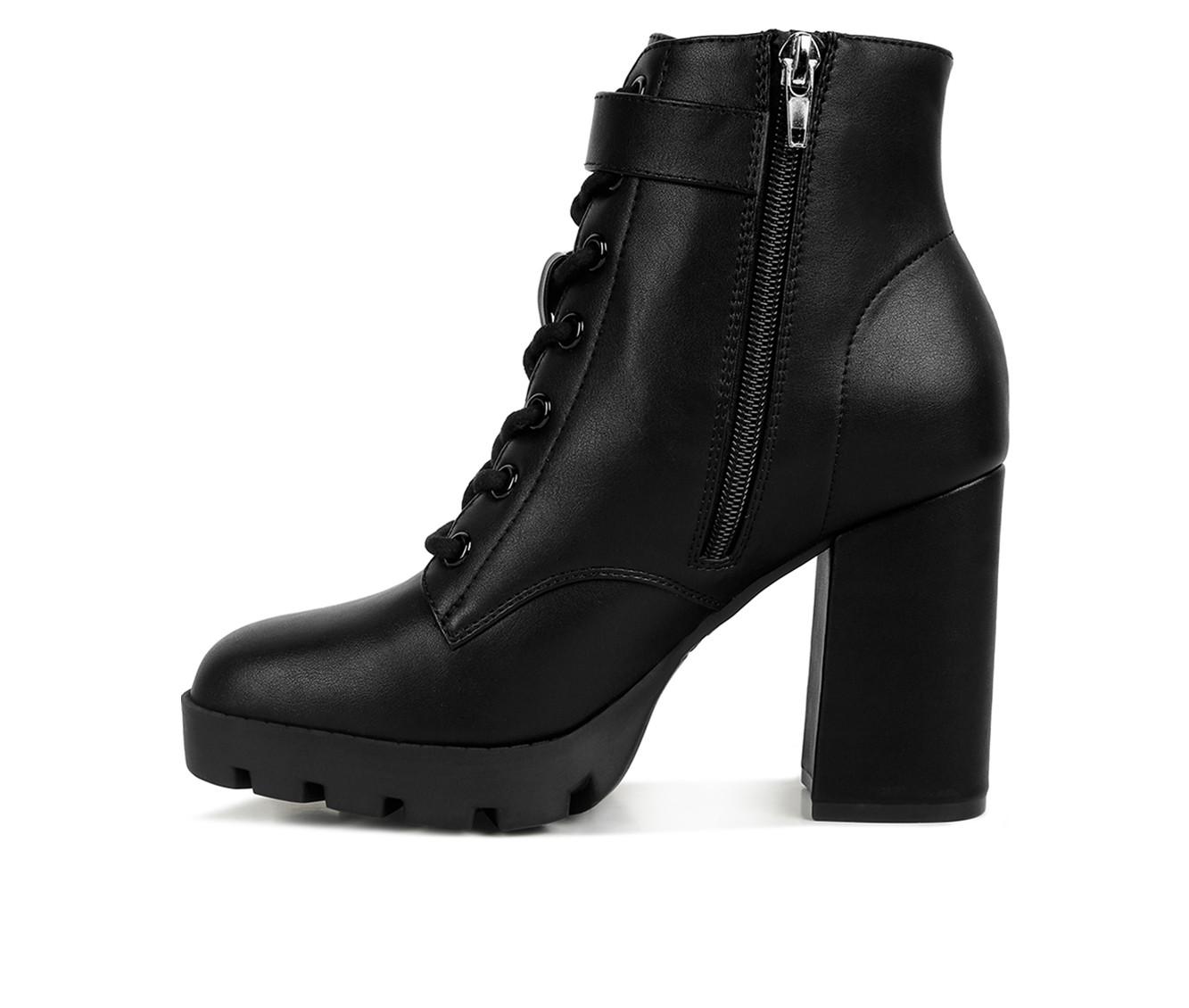 Women's London Rag Grahams Platform Heeled Combat Boots