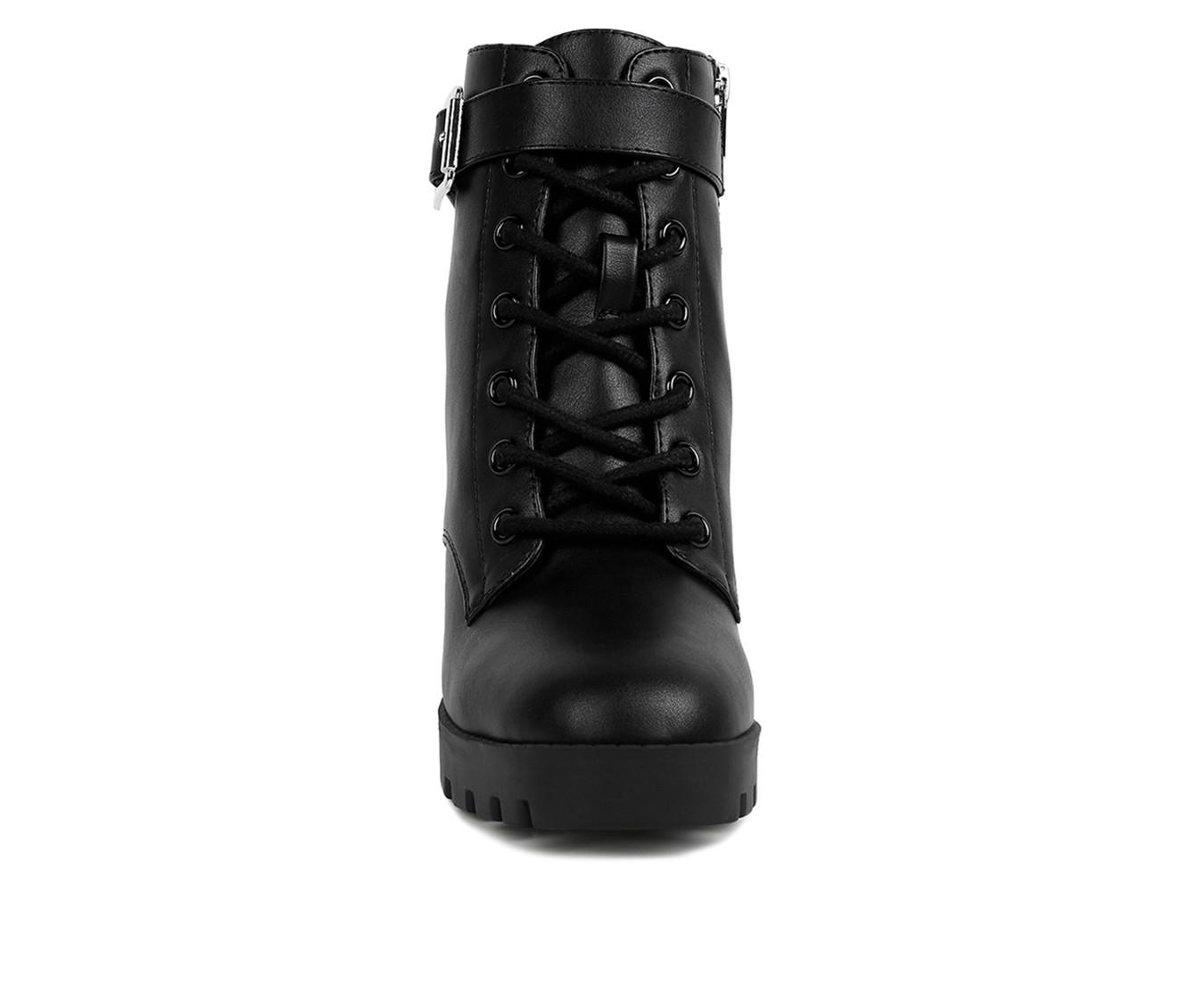 Women's London Rag Grahams Platform Heeled Combat Boots