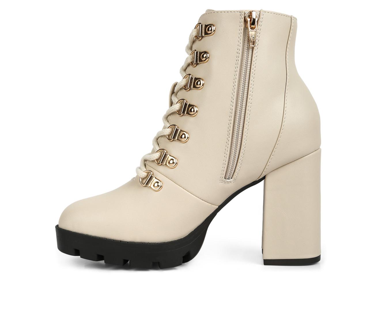 Women's London Rag Hamiltons Platform Heeled Combat Boots