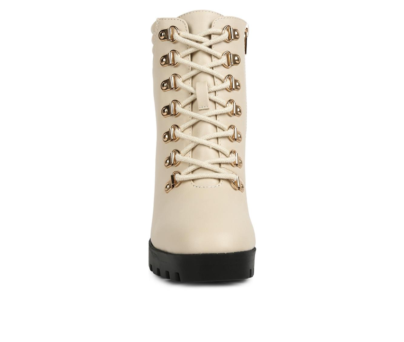 Women's London Rag Hamiltons Platform Heeled Combat Boots