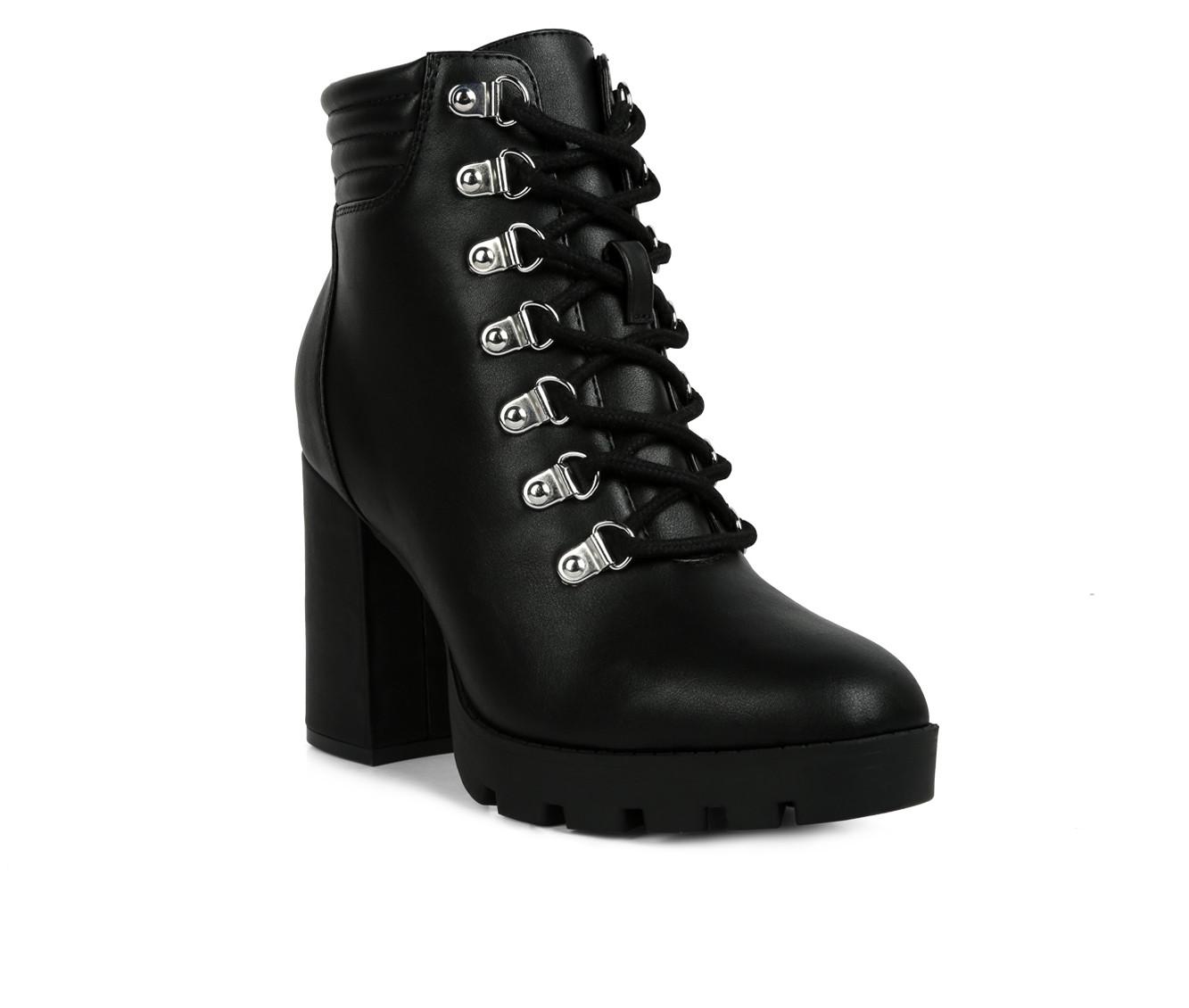 Women's London Rag Hamiltons Platform Heeled Combat Boots