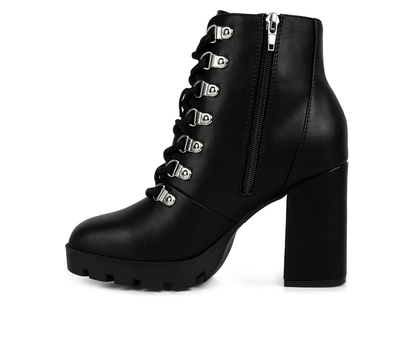 Women's London Rag Hamiltons Platform Heeled Combat Boots