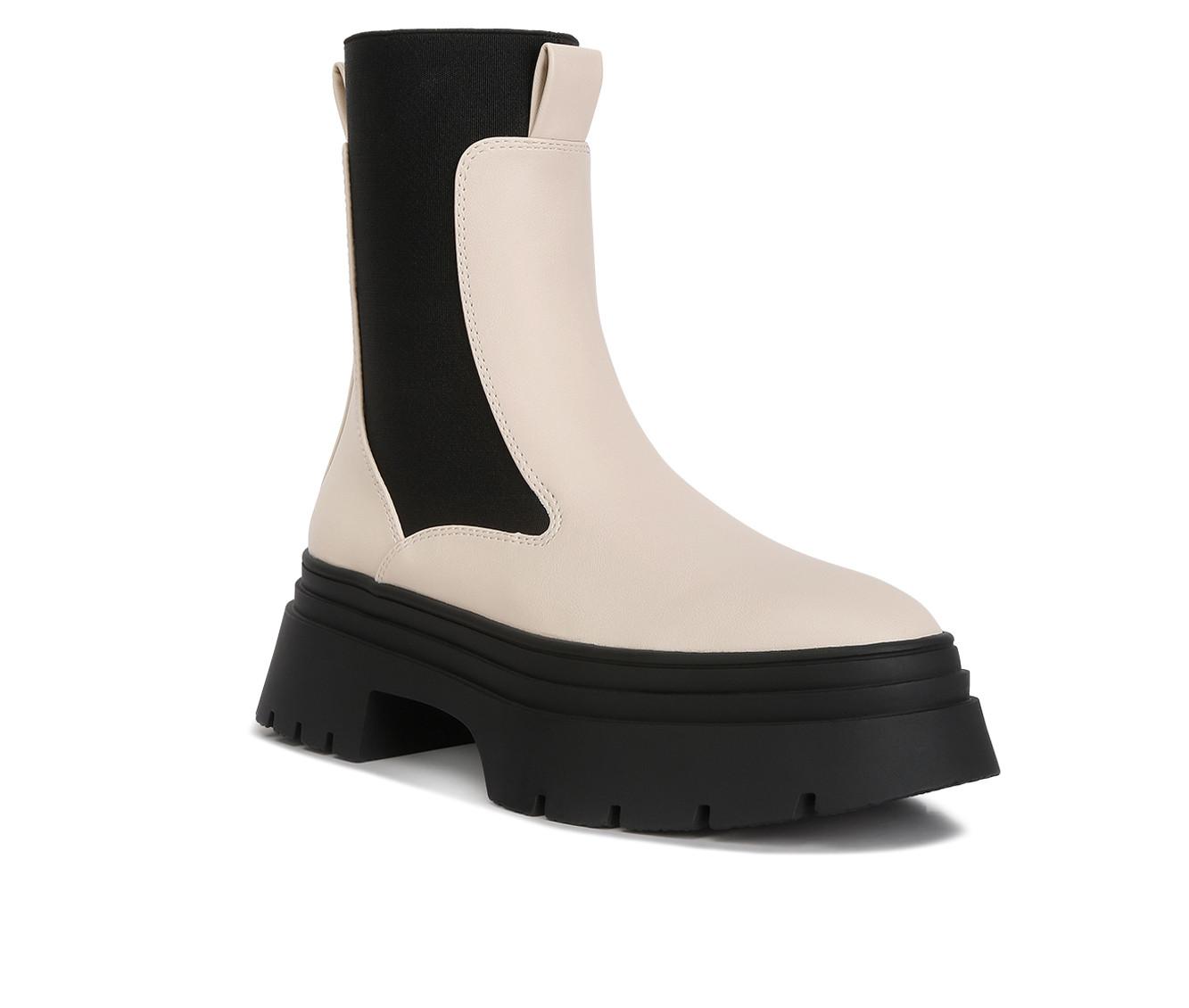 Women's London Rag Ronin Chunky Mid Calf Chelsea Boots