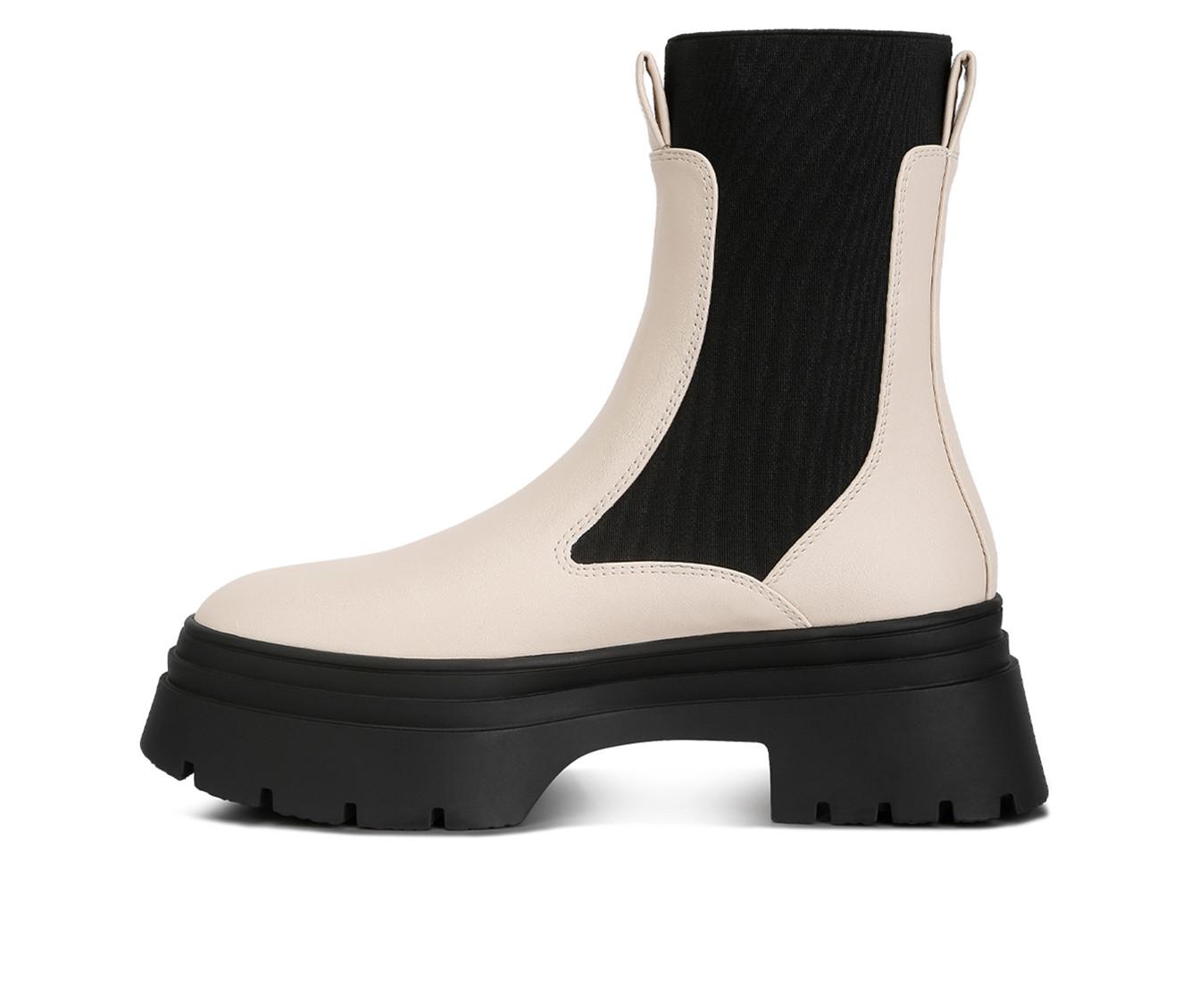 Women's London Rag Ronin Chunky Mid Calf Chelsea Boots