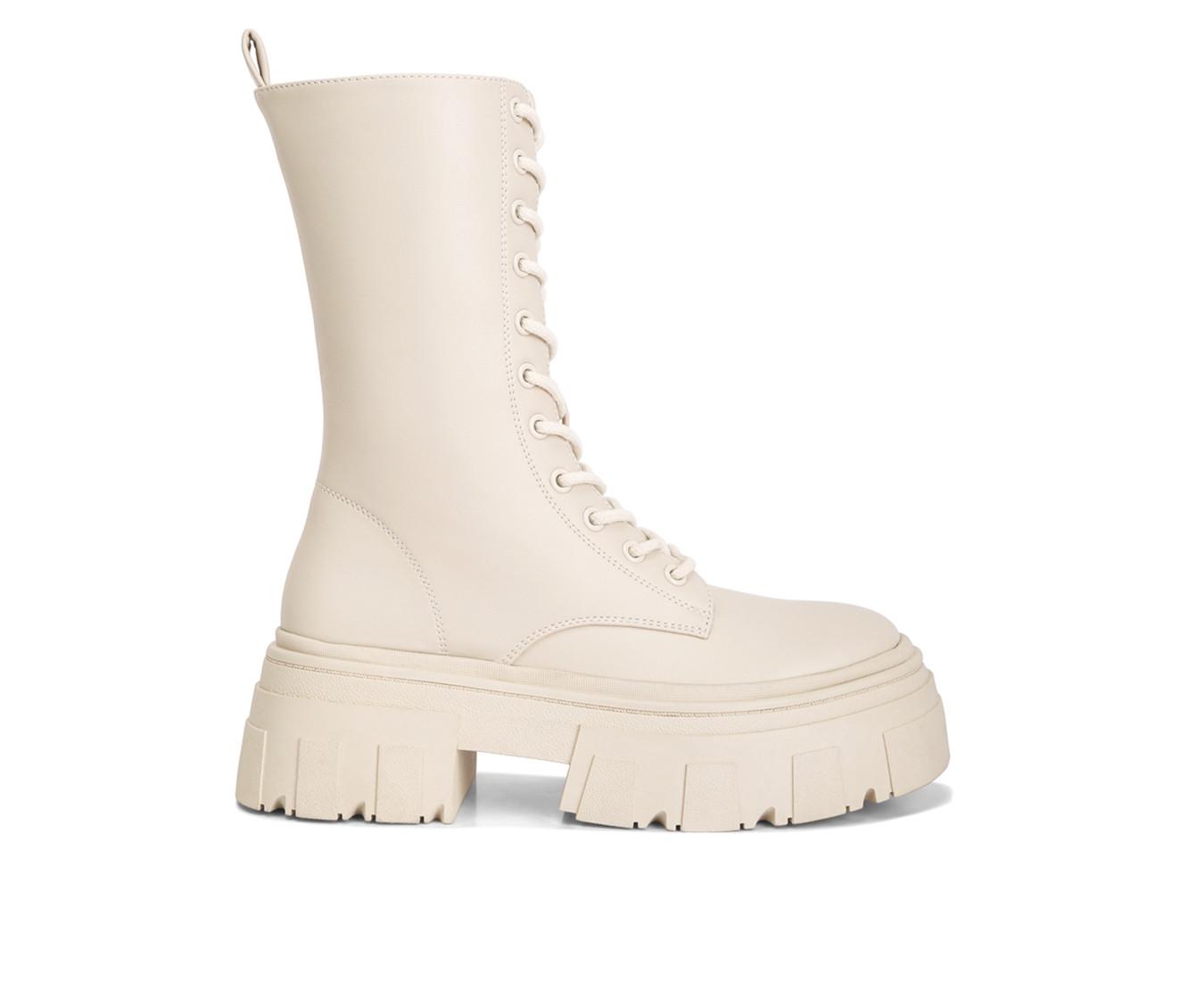 Women's London Rag Tatum Mid Calf Combat Boots