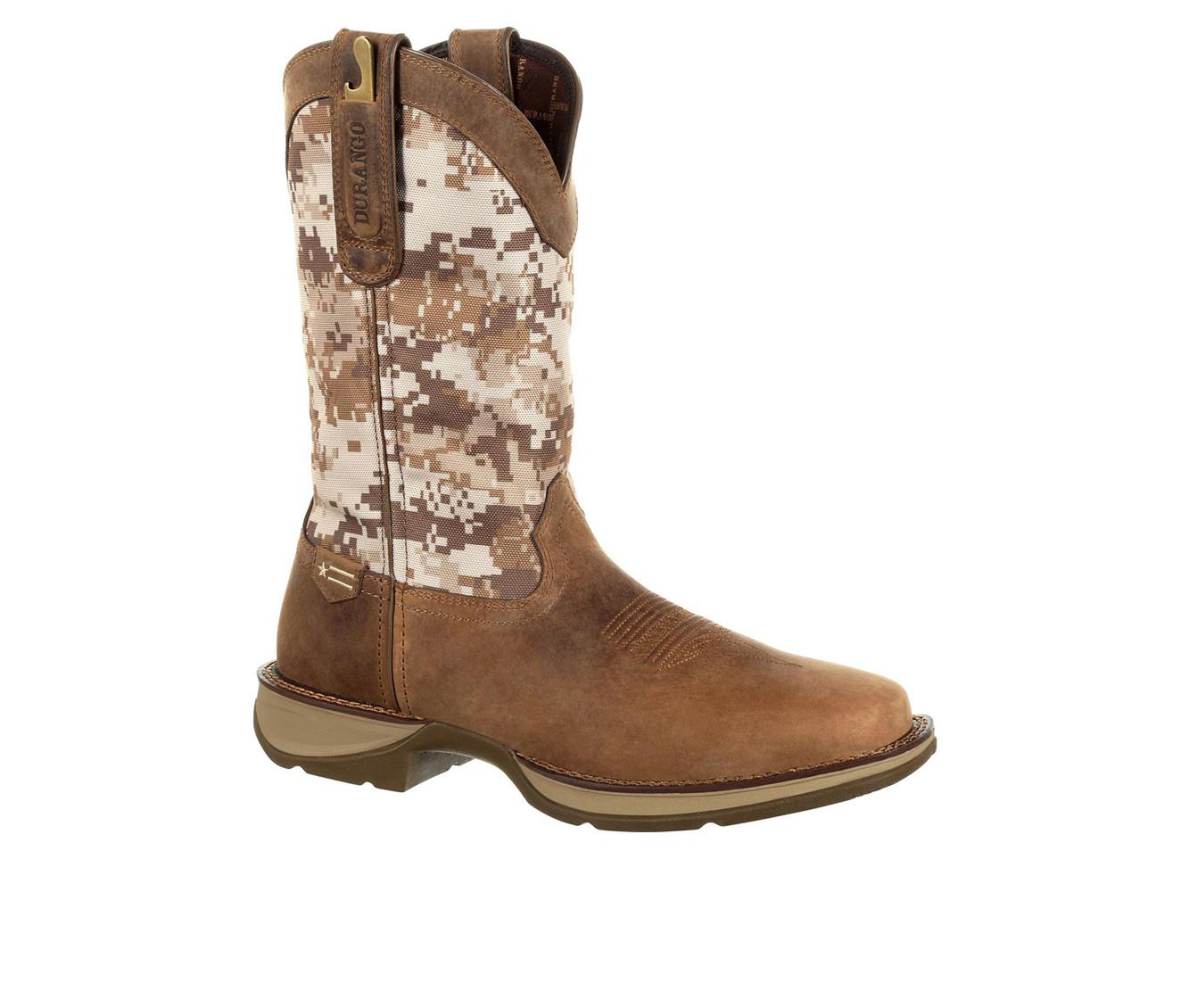 Men's Durango Rebel Desert Camo Pull-on Western Cowboy Boots