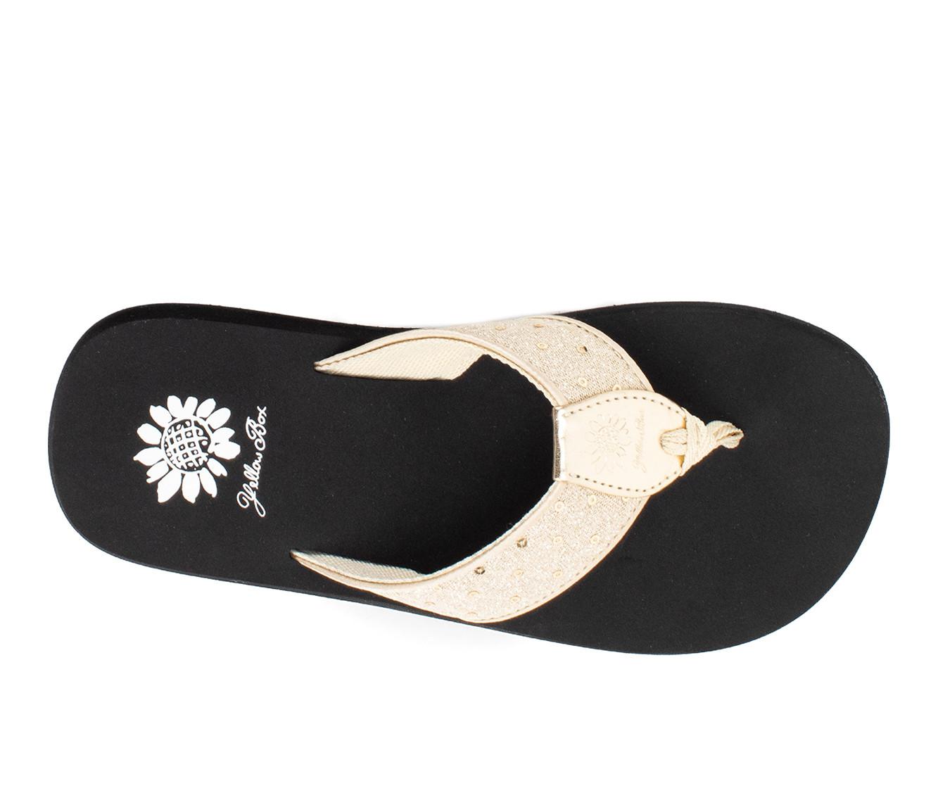 Women's Yellow Box Foxen Flip-Flops