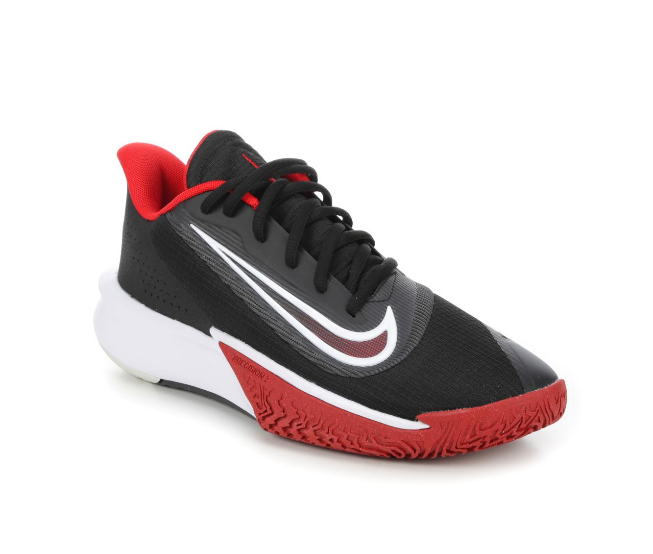 Nike Men s Precision 7 Basketball Shoes Black University Red White