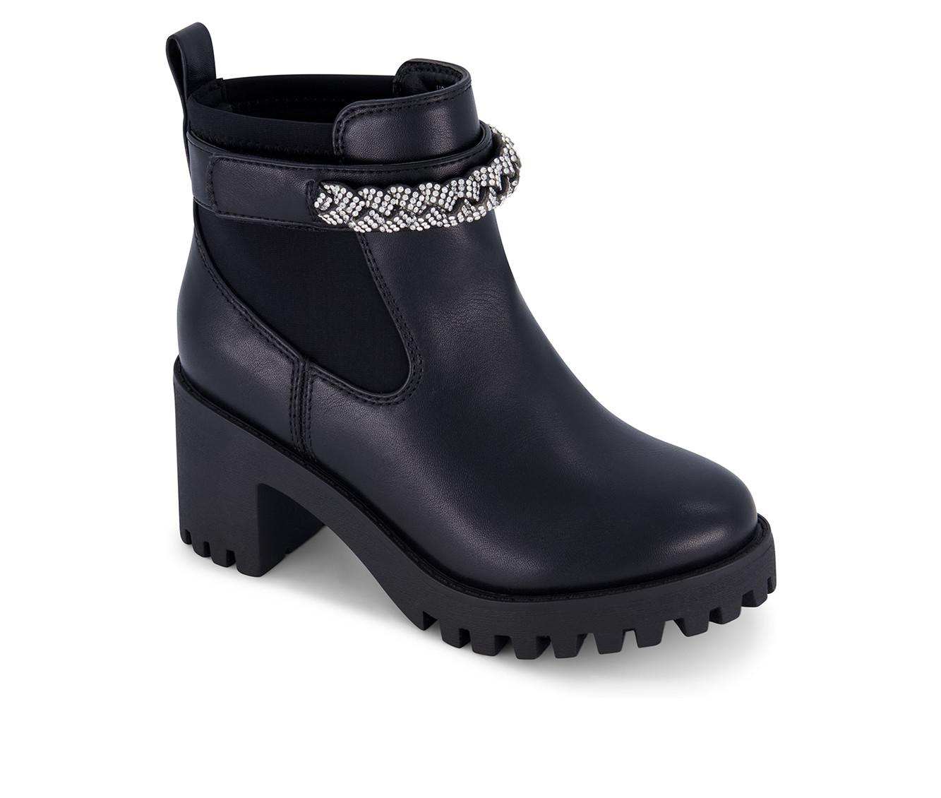 Girls ankle boots with cheap heel