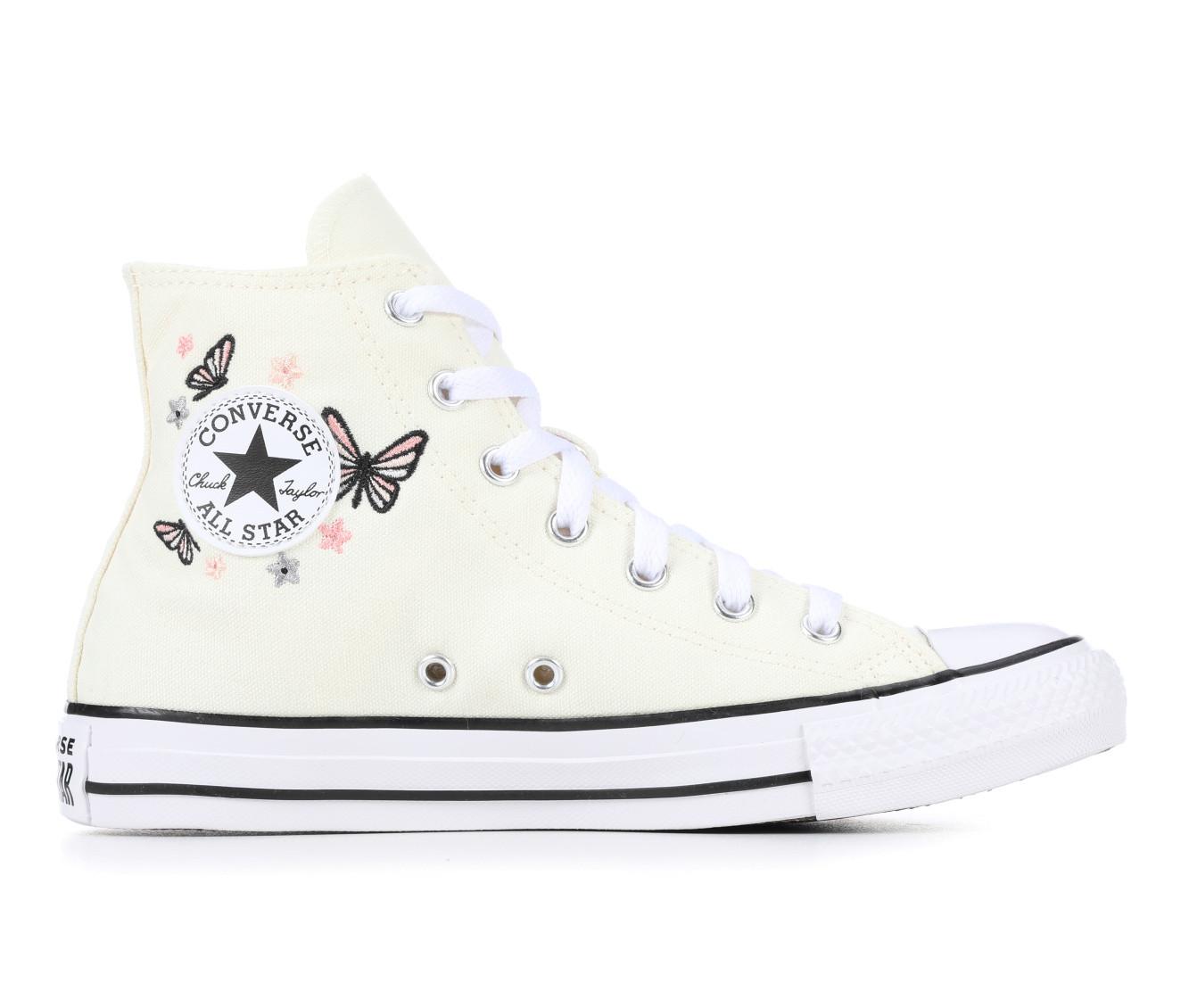 Girls Converse Big Kid Chuck Taylor Mid Butterflies High Top Sneakers Shoe Station