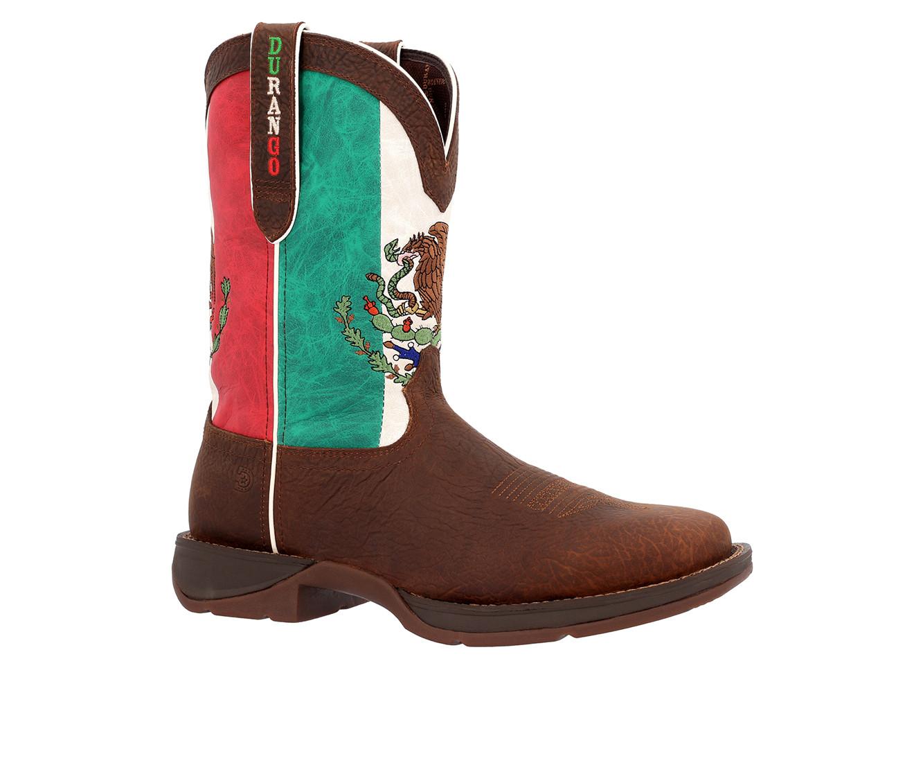 Men's Durango Rebel Mexico Flag Western Boot