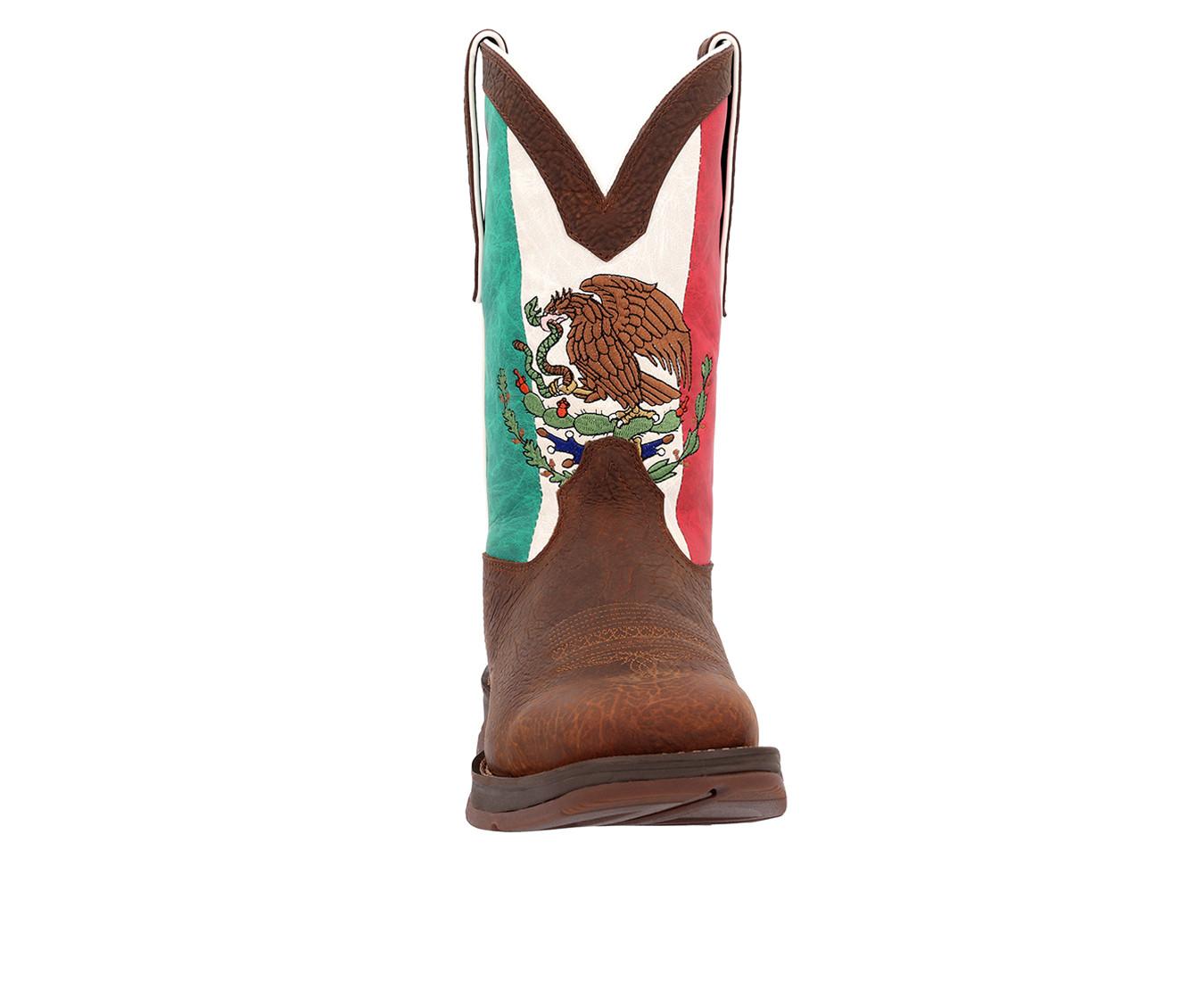 Men's Durango Rebel Mexico Flag Western Boot