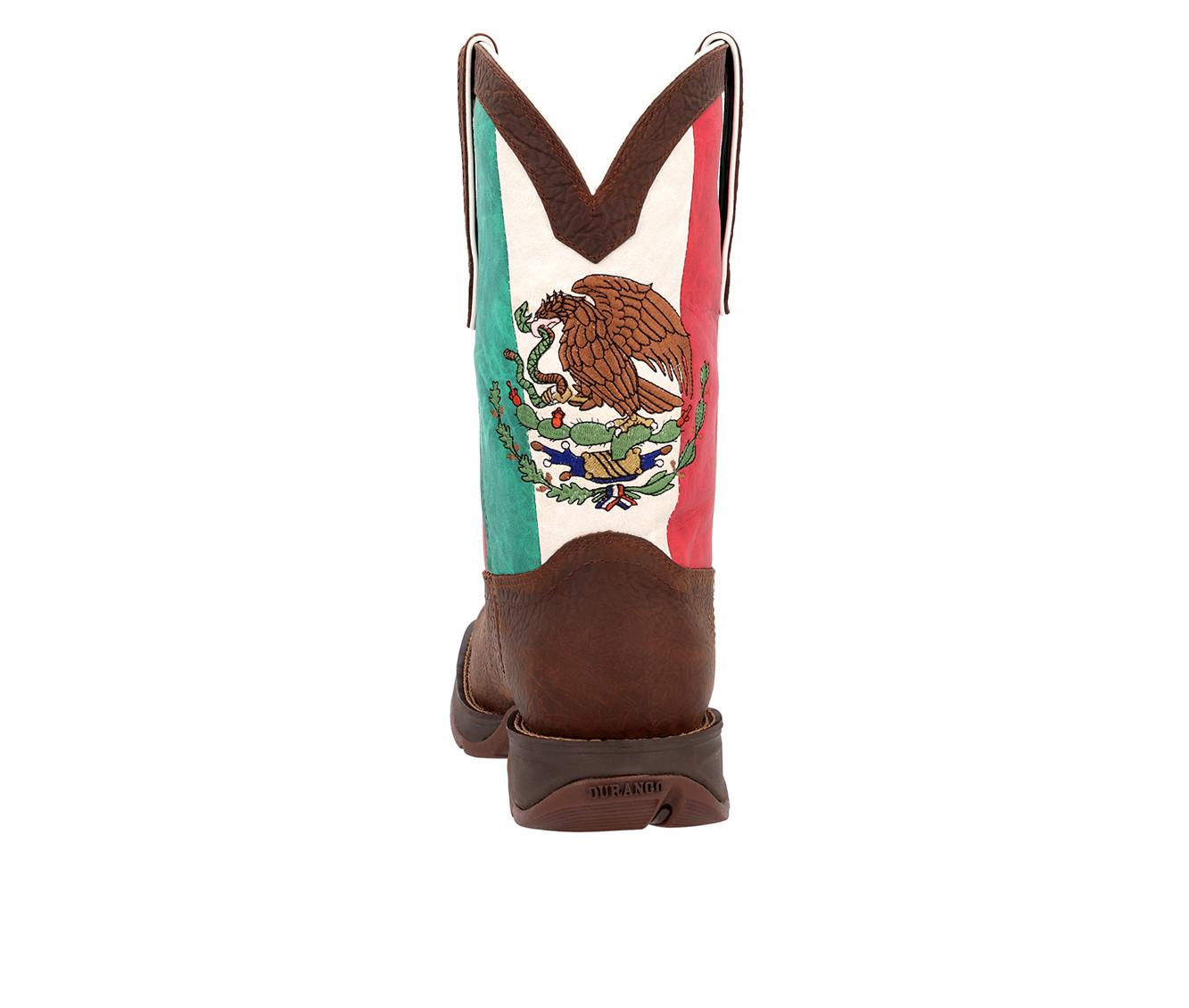 Men's Durango Rebel Mexico Flag Western Boot