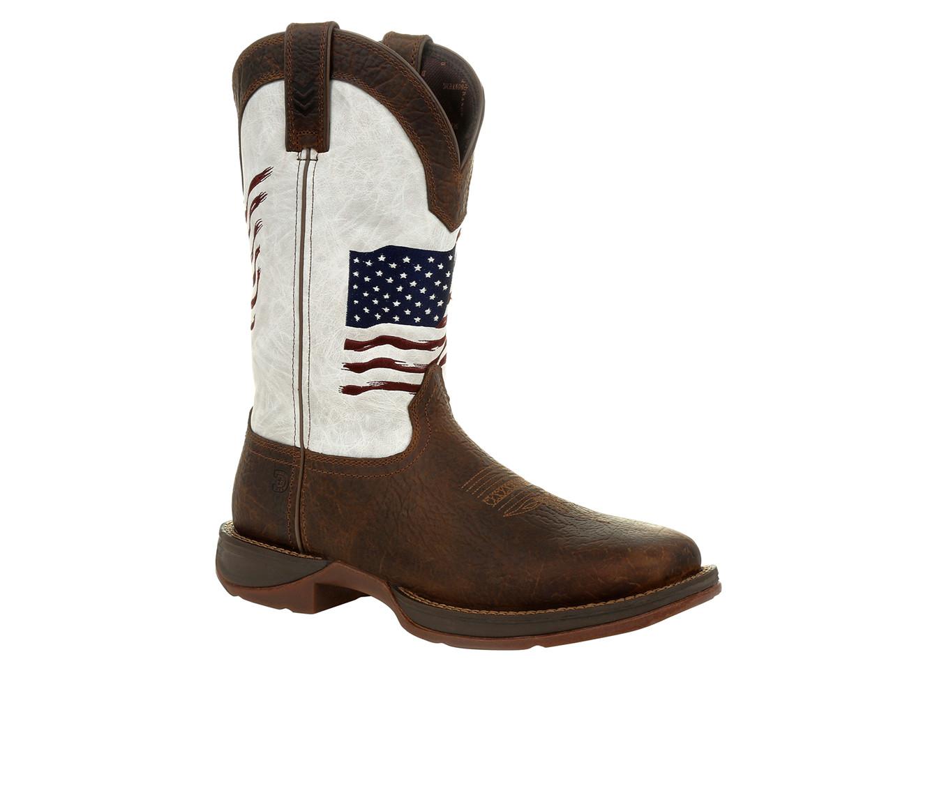 Men's Durango Rebel Distressed Flag Embroidery Western Boots