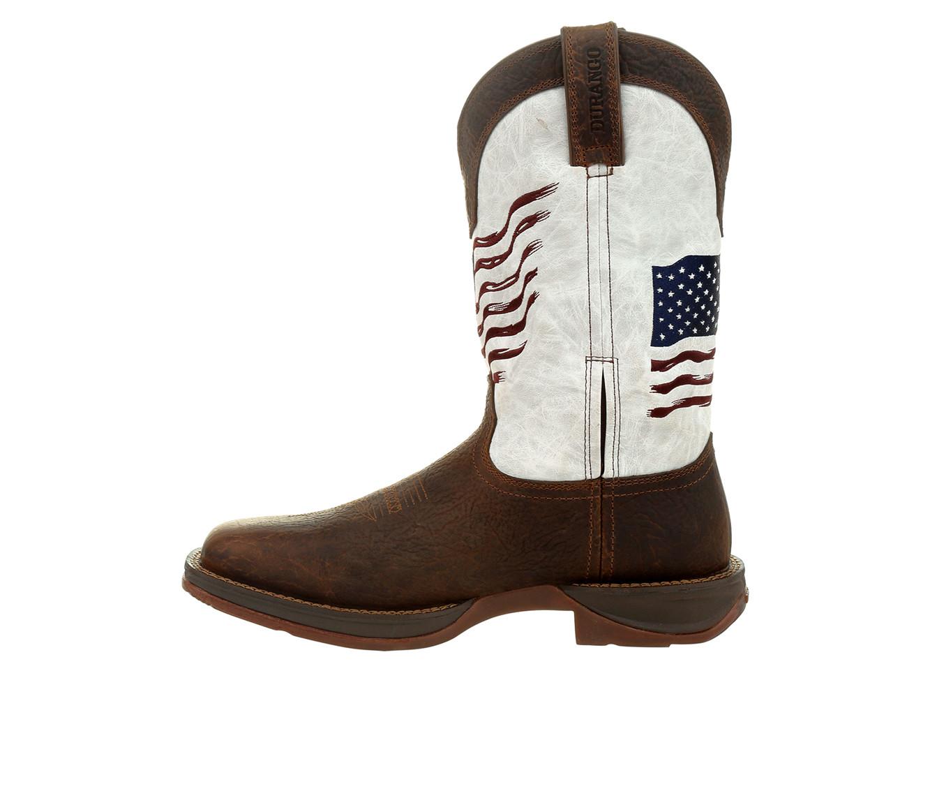 Men's Durango Rebel Distressed Flag Embroidery Western Boots