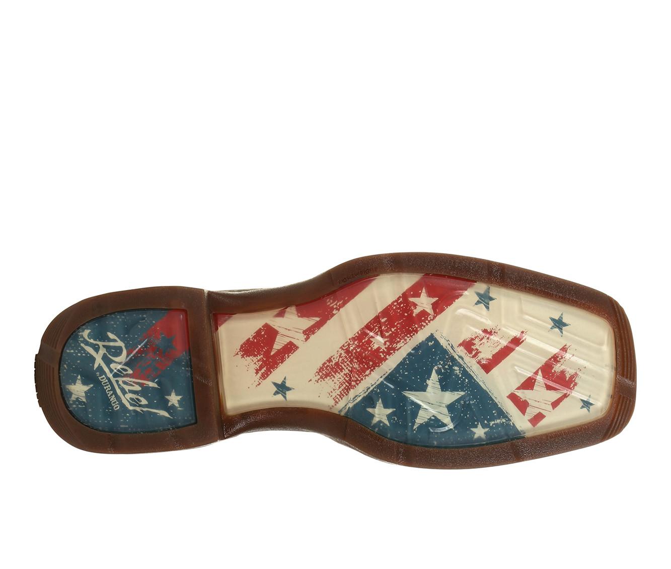 Men's Durango Rebel Distressed Flag Embroidery Western Boots