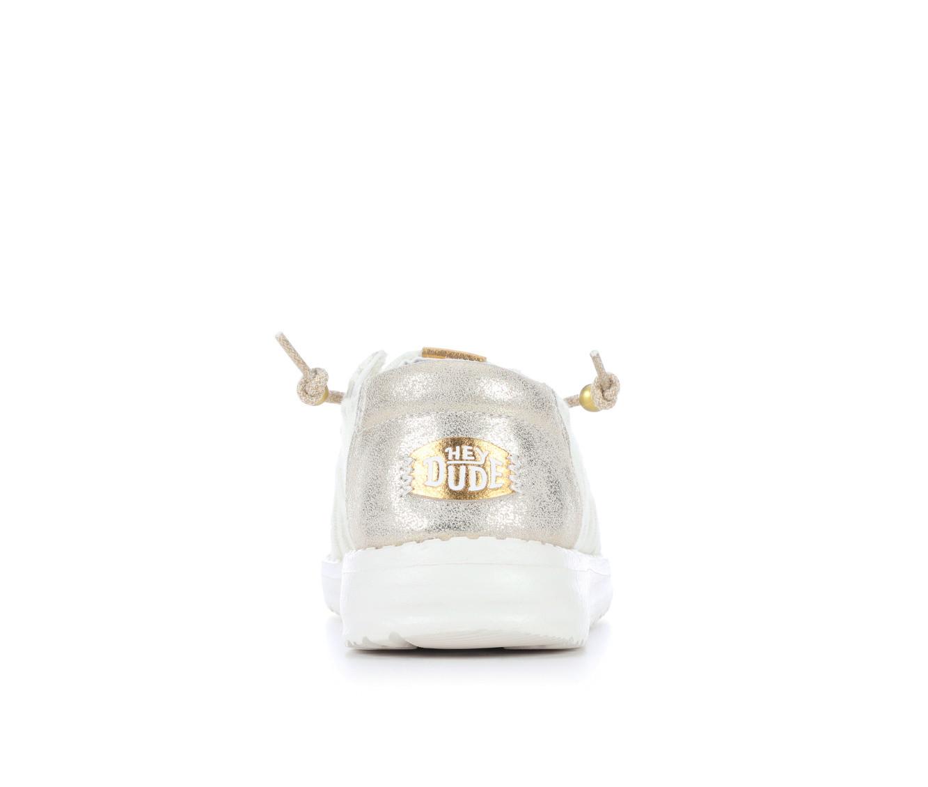 Women's HEYDUDE Wendy Metallic Lace Casual Shoes