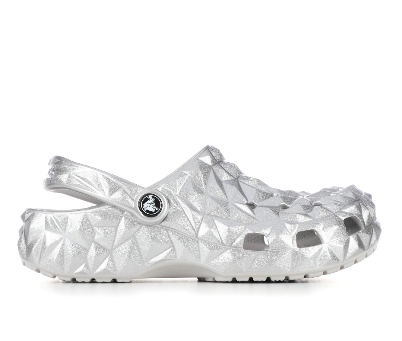 Women s Crocs Classic Metallic Geometric Clog Shoe Carnival