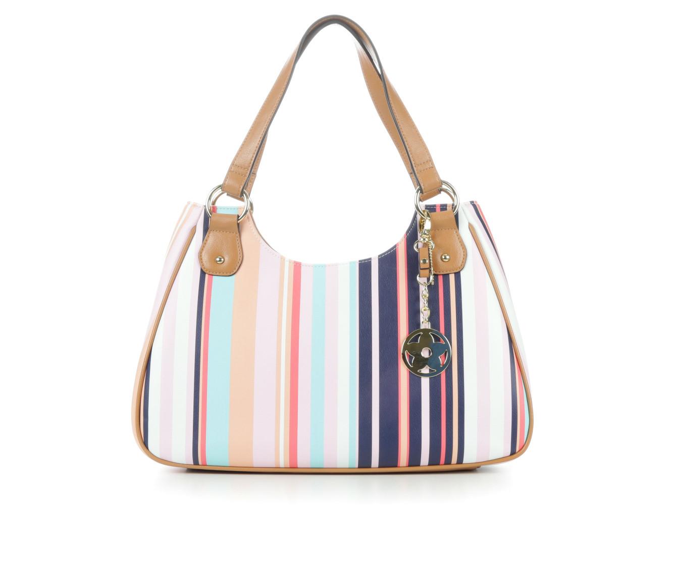 Bueno Of California 2 Tone PVC Print Handbag