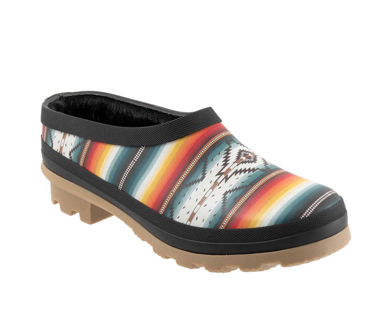 Women's Pendleton Saltillo Sunset Fur Clog Rain Boots