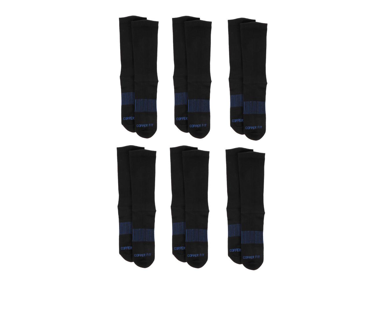 Copper Fit 6 Pack Men's Energy Crew Socks