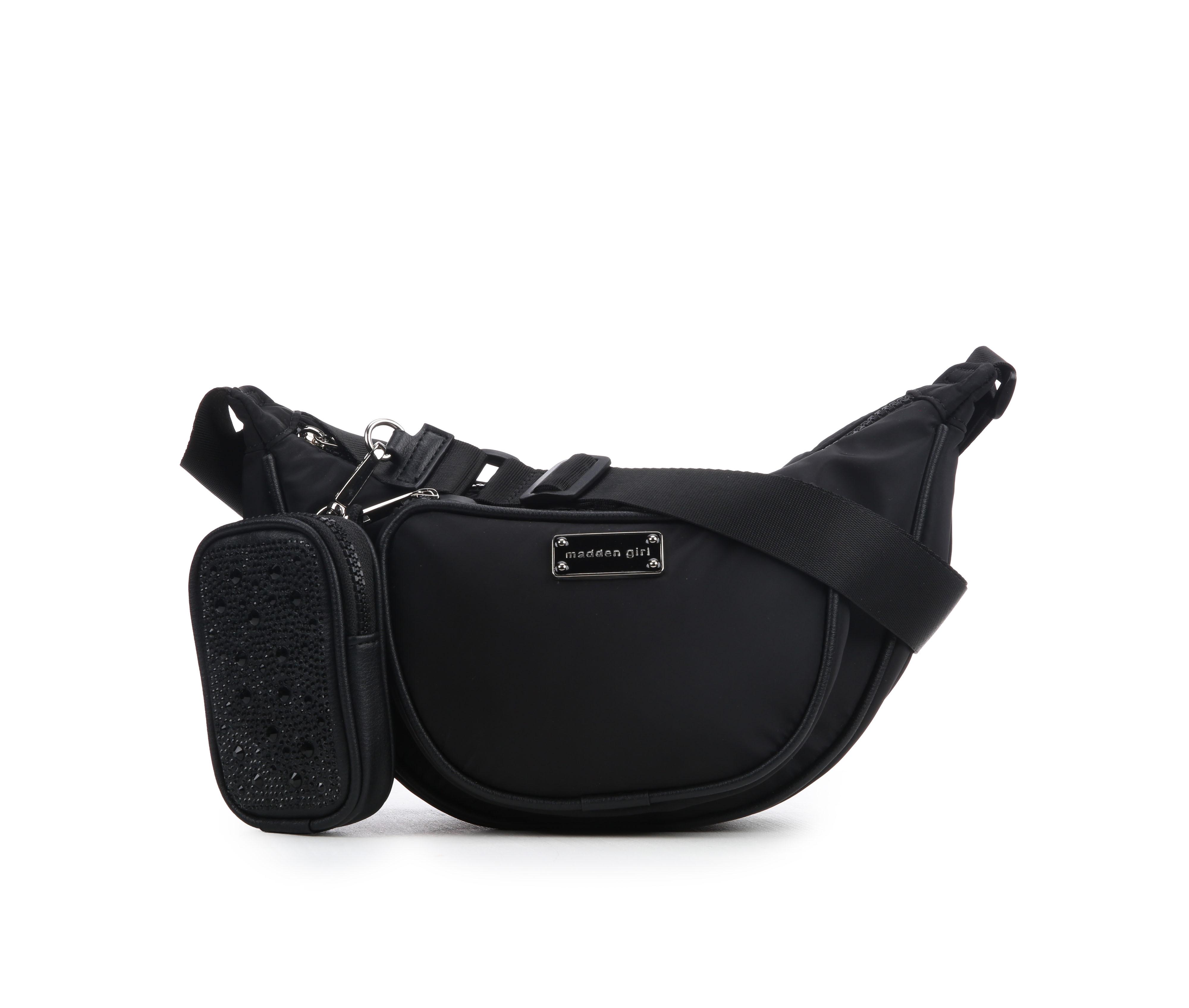 Madden Girl Nylon Cresecent Handbag