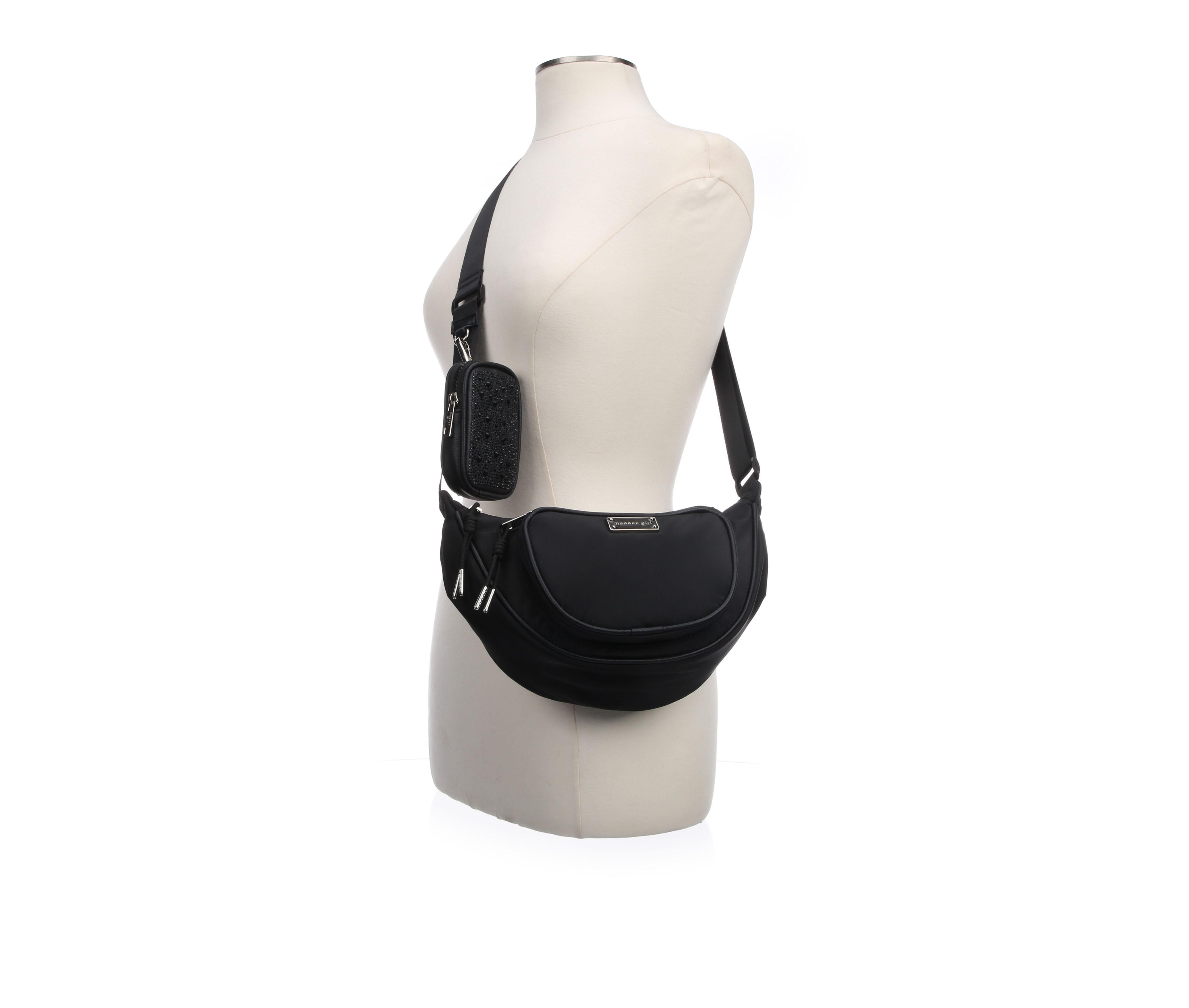 Madden Girl Nylon Cresecent Handbag