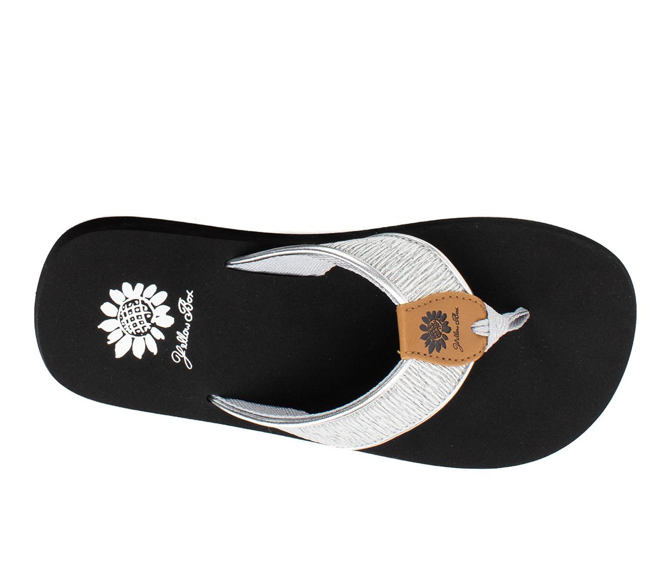 Women s Yellow Box Farah Flip Flops