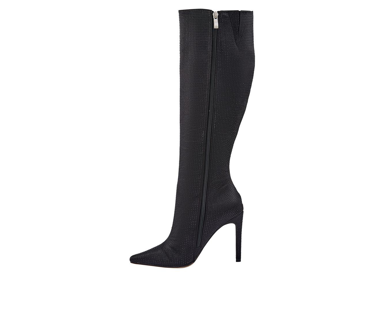 Women's Lady Couture Diamond Knee High Stiletto Boots